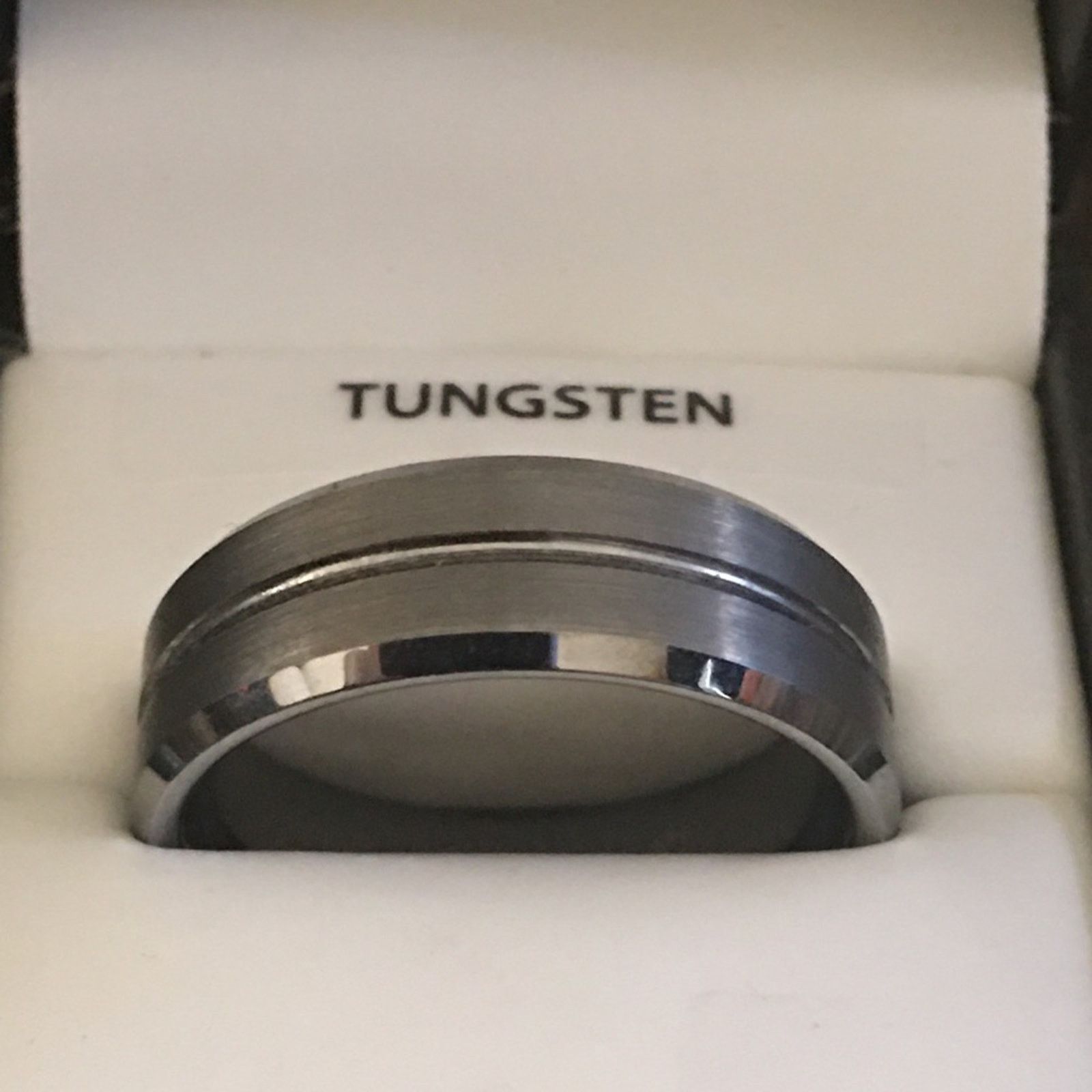 Jewelry Men’s Tungsten 12mm Hanover titanium wedding band Size ONE SIZE - 2 Thumbnail