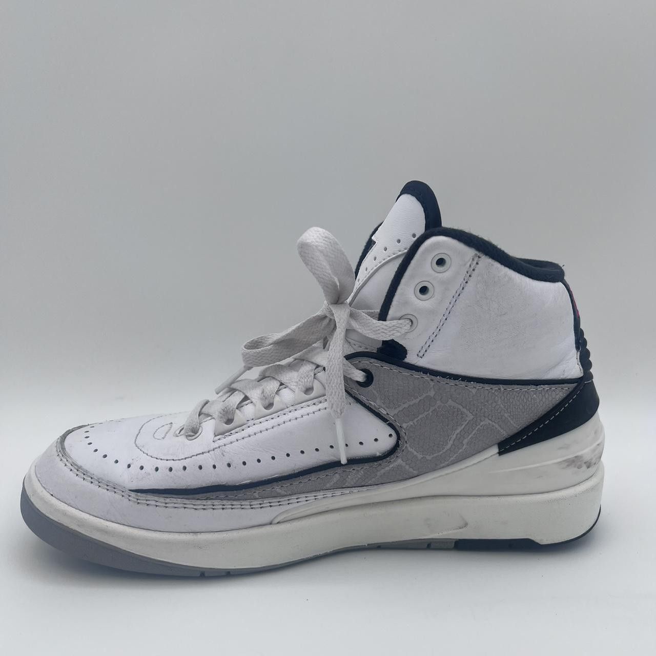 Jordan Brand Size 6.5-Nike Air Jordan 2 Retro Python White Fire Red Size US 6.5 / EU 39-40 - 2 Thumbnail
