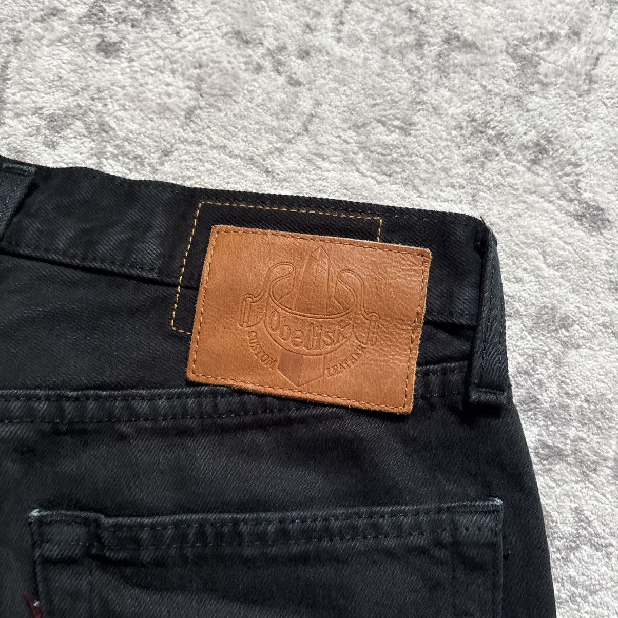 Obelisk Obelisk Silk Skull Insert Denim Jorts Black | Size 28 Size US 28 / EU 44 - 8 Thumbnail