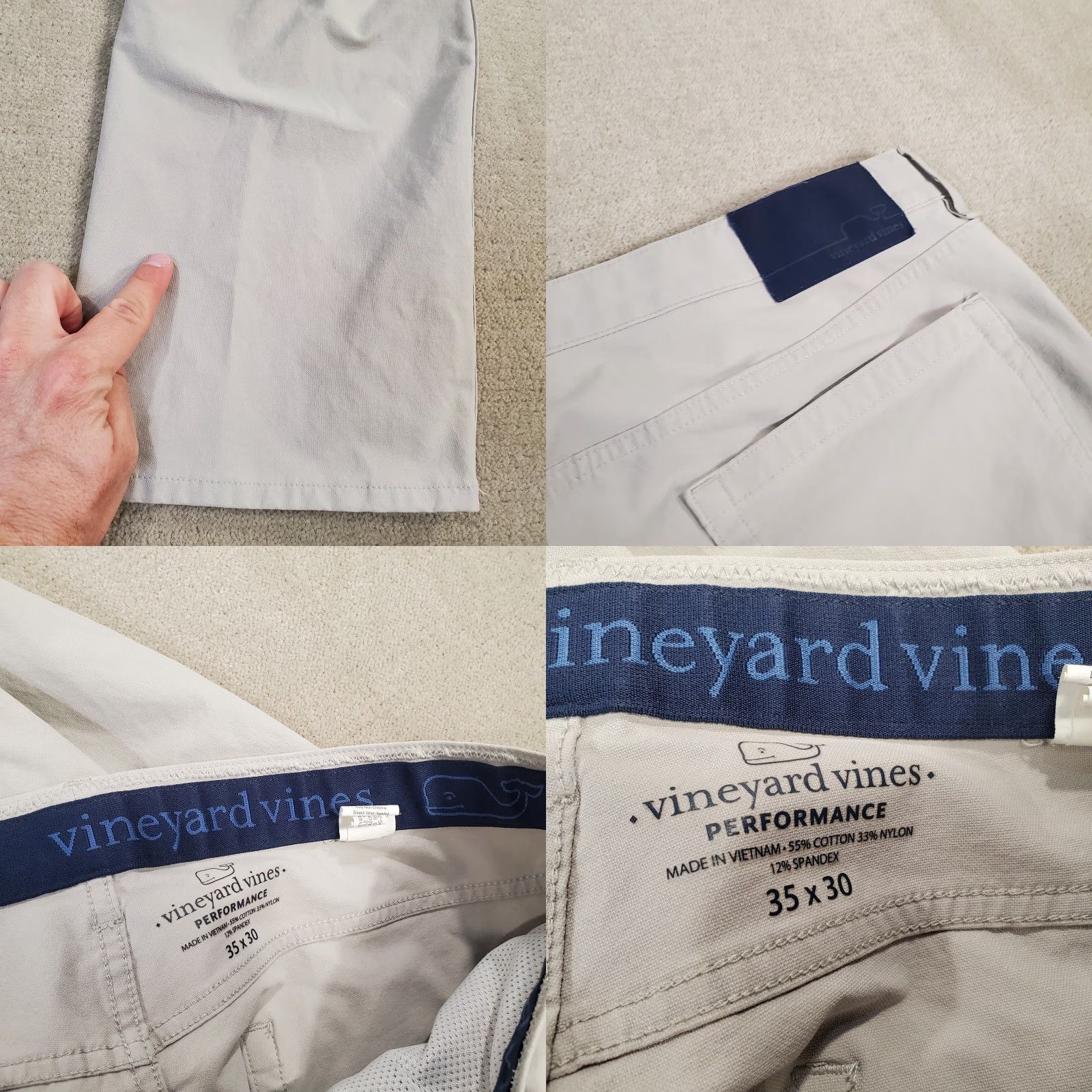 Vineyard Vines **Vineyard Vines Mens Regular Fit Chino Pants 35x30 Beige Stretch** User: **Vineyard Vines Mens Regular Fit 35 Waist Chino Pants Beige Stretch** Size US 35 - 9 Thumbnail