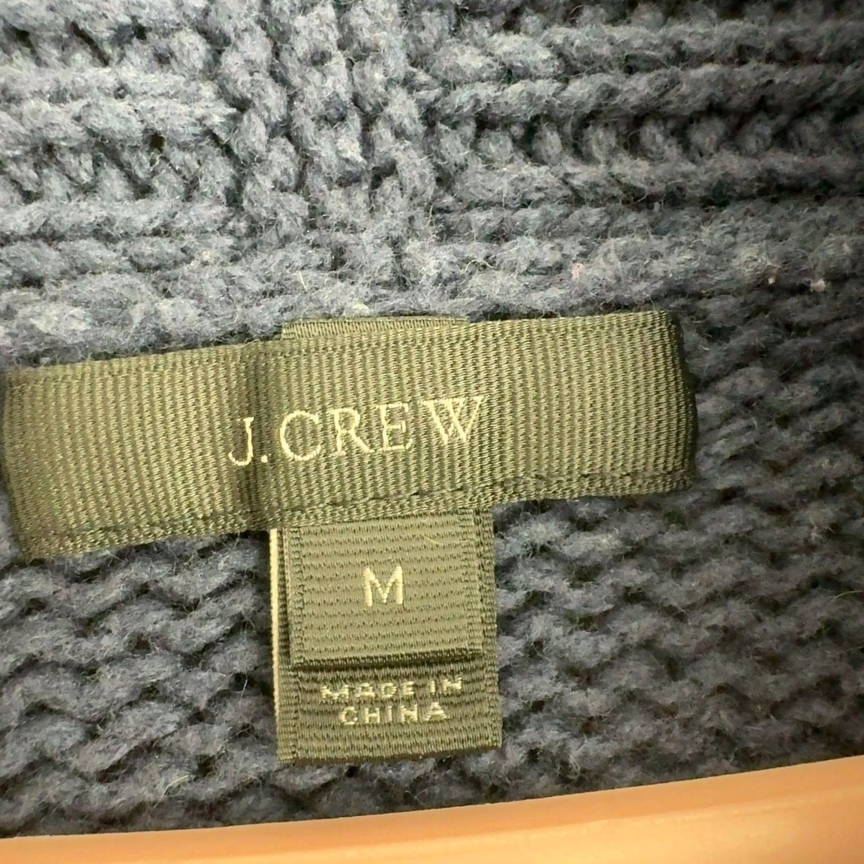 J.Crew J.Crew Cardigan Womens M Navy Blue Cotton Nylon Wool Open Front Shawl Classic Cardigan Sweater Knit Long Sleeve Casual Workwear Womens M Navy Blue Size M / US 6-8 / IT 42-44 - 4 Thumbnail