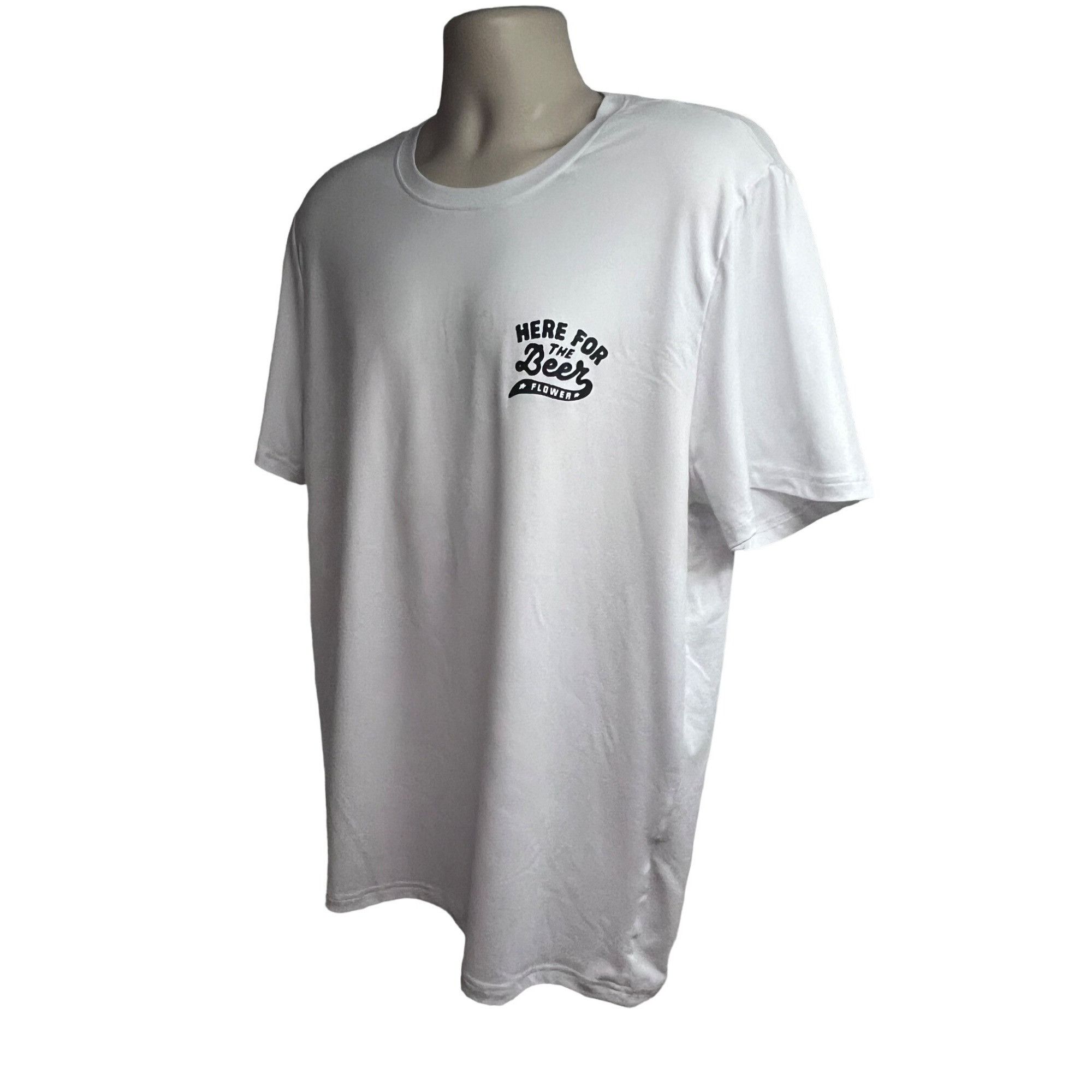Other Mens White Double Graphic Novelty Funny T-Shirt XL Stretch R Size US XL / EU 56 / 4 - 2 Thumbnail