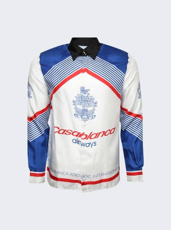 Casablanca o1mle0326 Long Sleeve Silk Shirt Casablanca Airways Size US S / EU 44-46 / 1 - 1 Preview