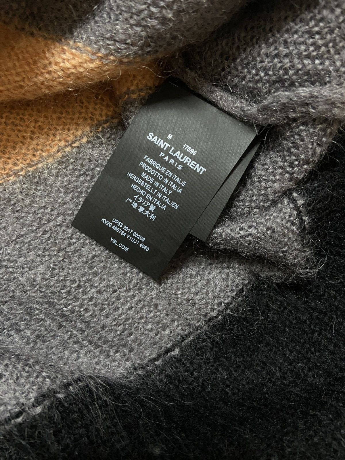 Saint Laurent Paris Saint Laurent Paris FW17 Striped Mohair Size US M / EU 48-50 / 2 - 4 Thumbnail