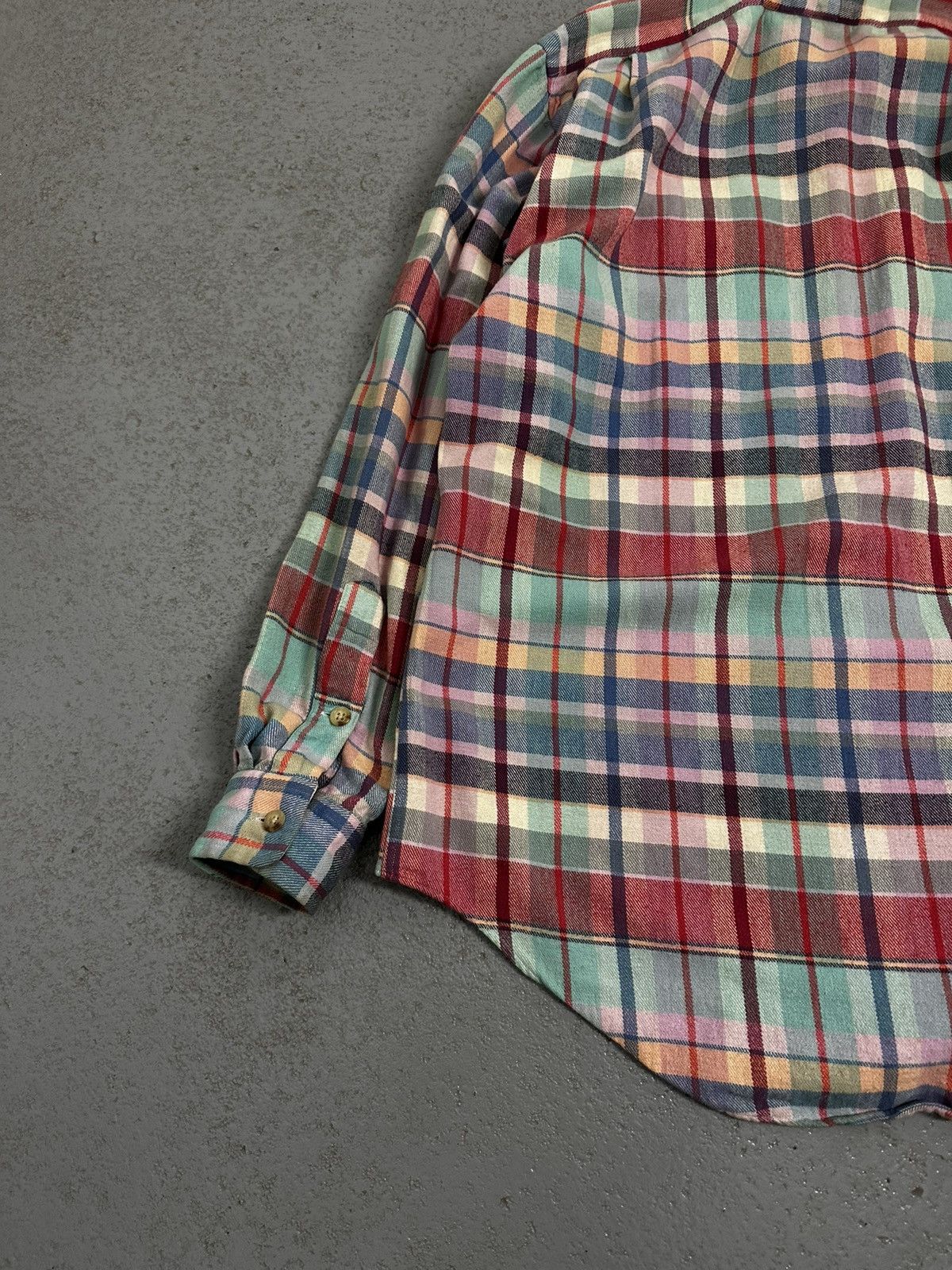 Polo Ralph Lauren Vintage 80s Ralph Lauren Flannel Shirt Size US M / EU 48-50 / 2 - 12 Thumbnail