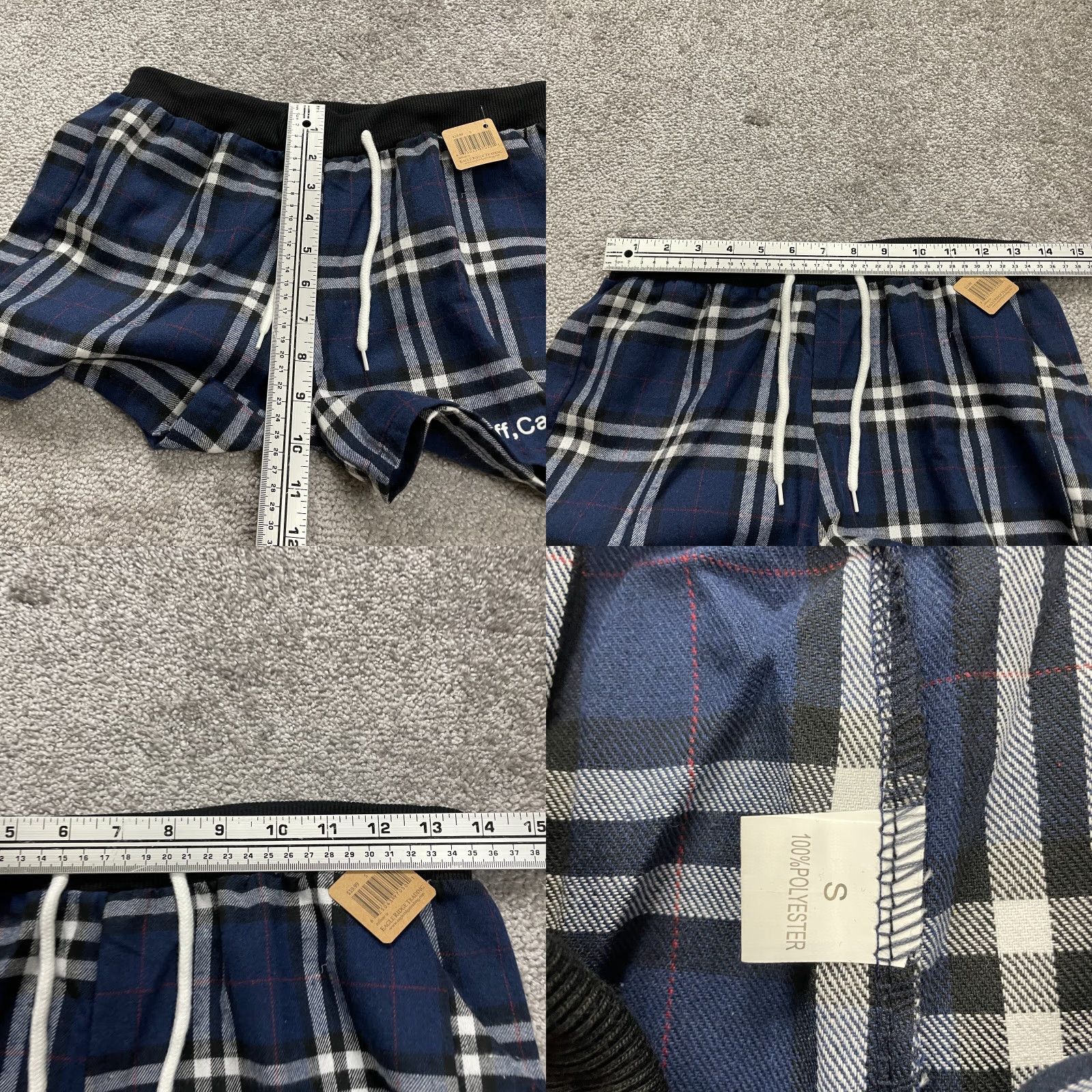 Vintage VINTAGE Eagle Ridge Cana Collection Sweat Shorts Womens S Blue Plaid NWT New Size 28" / US 6 / IT 42 - 8 Thumbnail