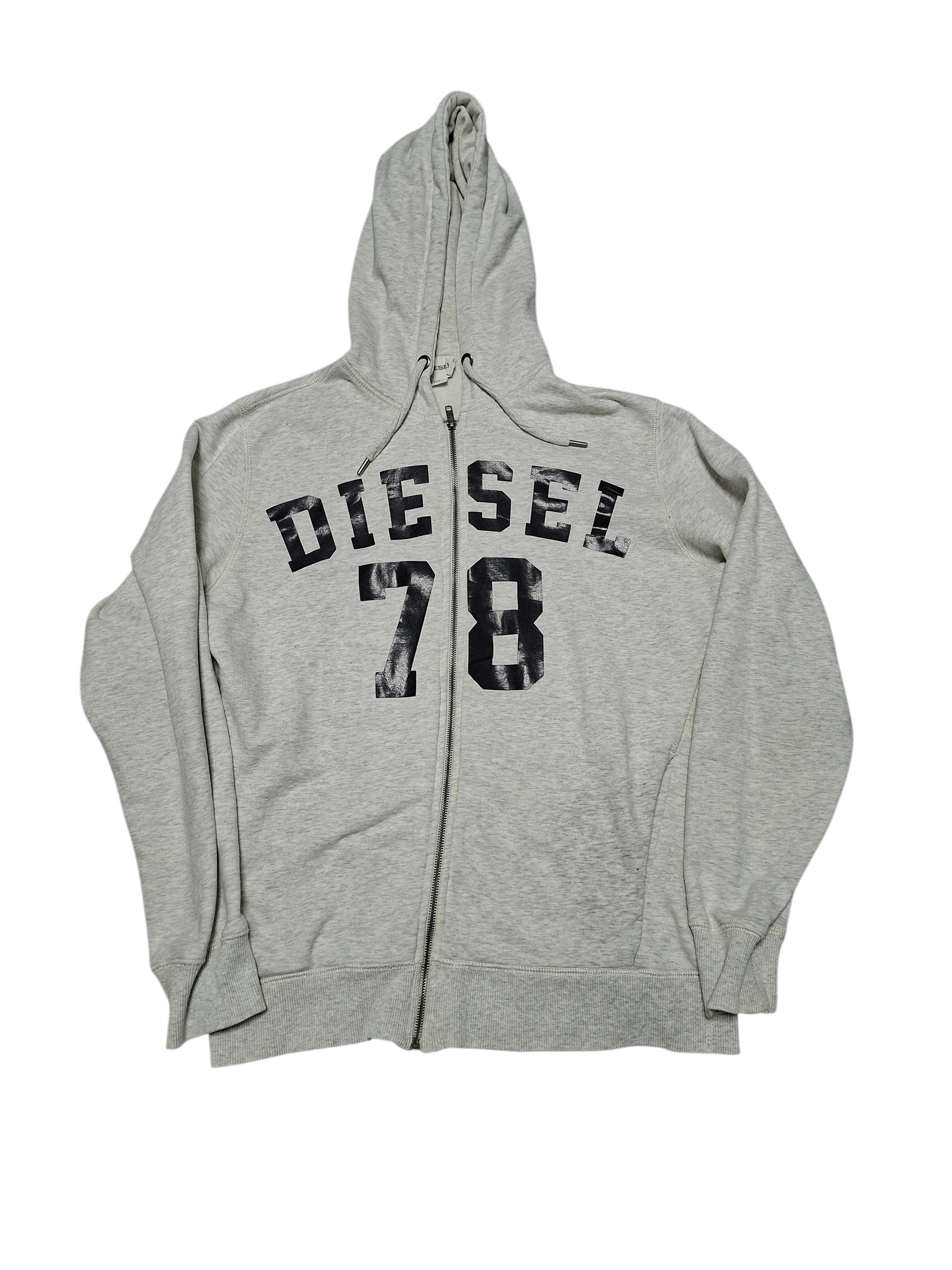 Diesel × Streetwear Vintage Diesel Zip Hoodie Opium Drip Leather
