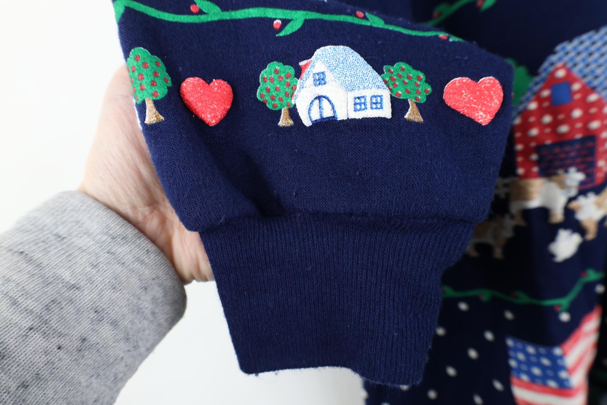 Vintage Vintage 90s Country Primitive Farmhouse Bear Sweatshirt USA Size L / US 10 / IT 46 - 7 Thumbnail