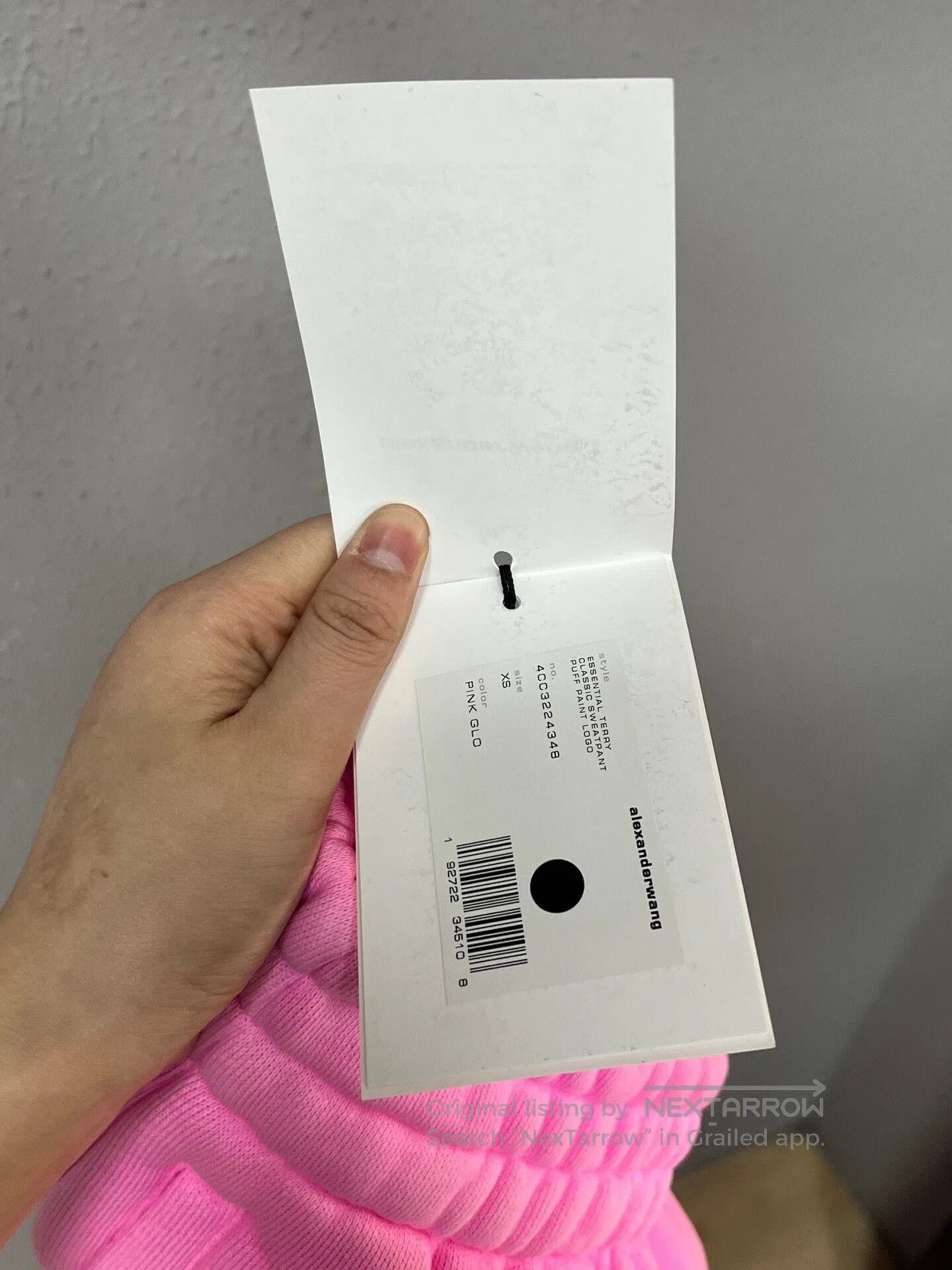 Alexander Wang pink fleece joggers by alexander wang. Size 23" - 4 Thumbnail