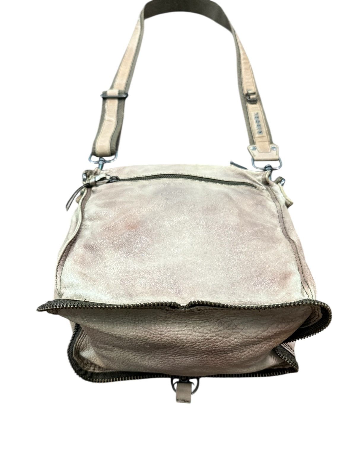 Diesel RARE DIESEL LEATHER PATINA PACKABLE CROSSBODY BAG Size ONE SIZE - 9 Thumbnail