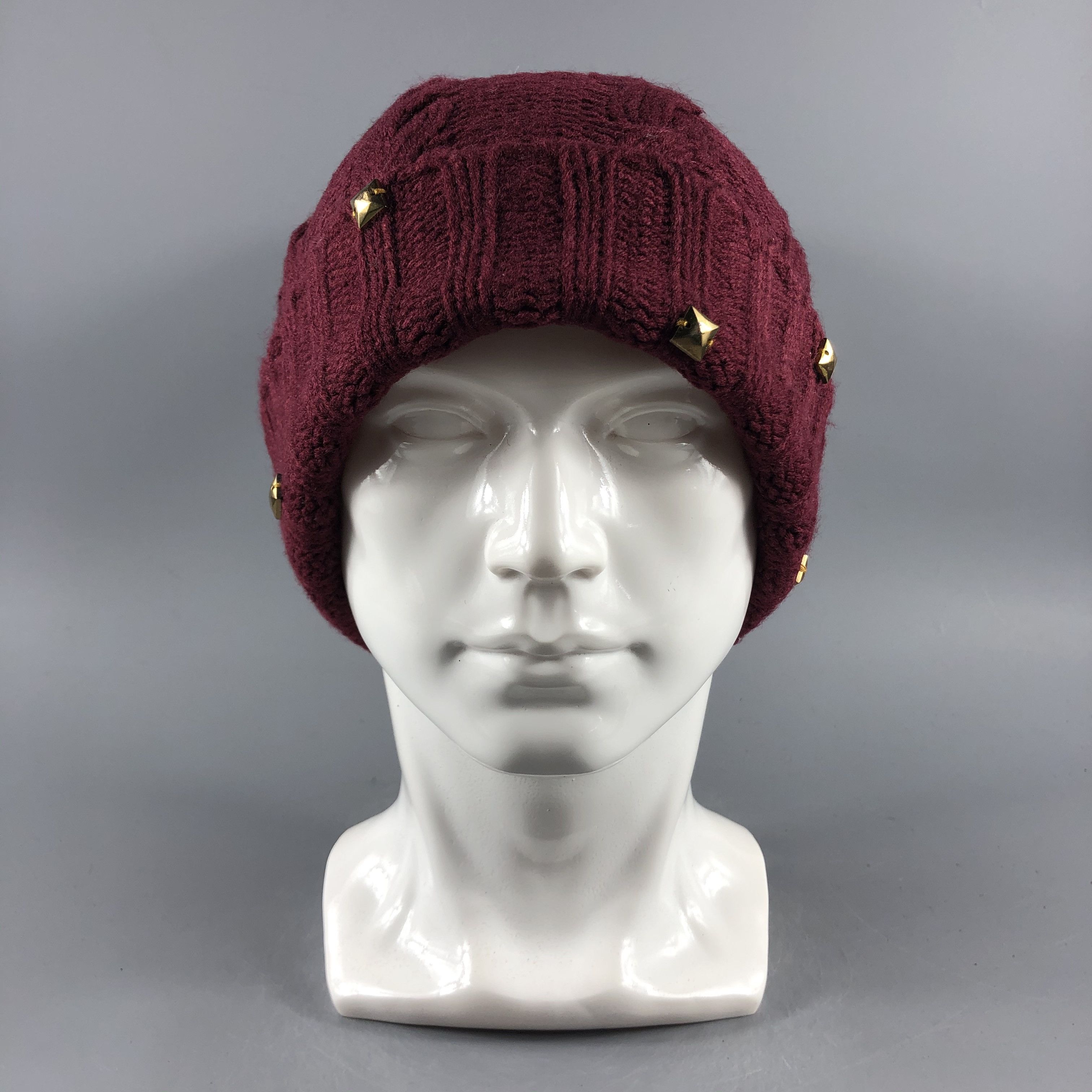 Japanese Brand × Vintage Unknown Spike Cable Knit Beanie Snow Hat Snow Cap -D370 Size ONE SIZE - 2 Thumbnail