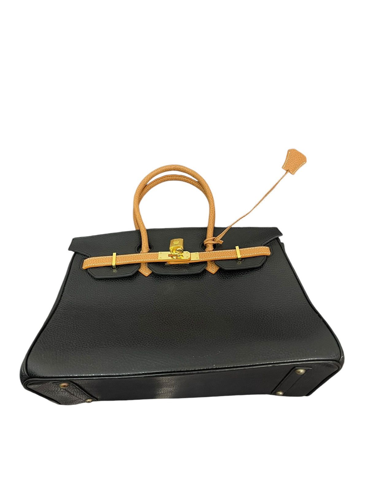 Genuine Leather Birkin Bag Leather Vintage Unknown Custom 1🟩1 Size ONE SIZE - 6 Thumbnail