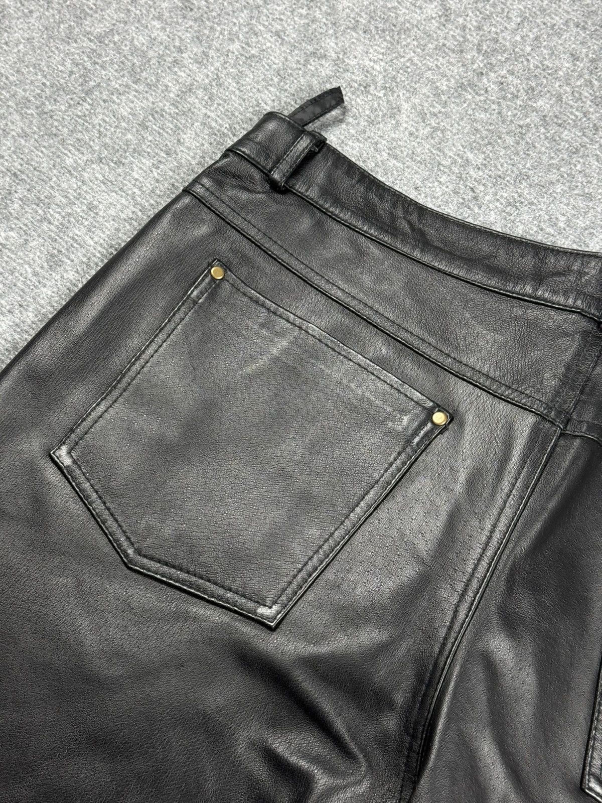 Alternative avant garde leather pants