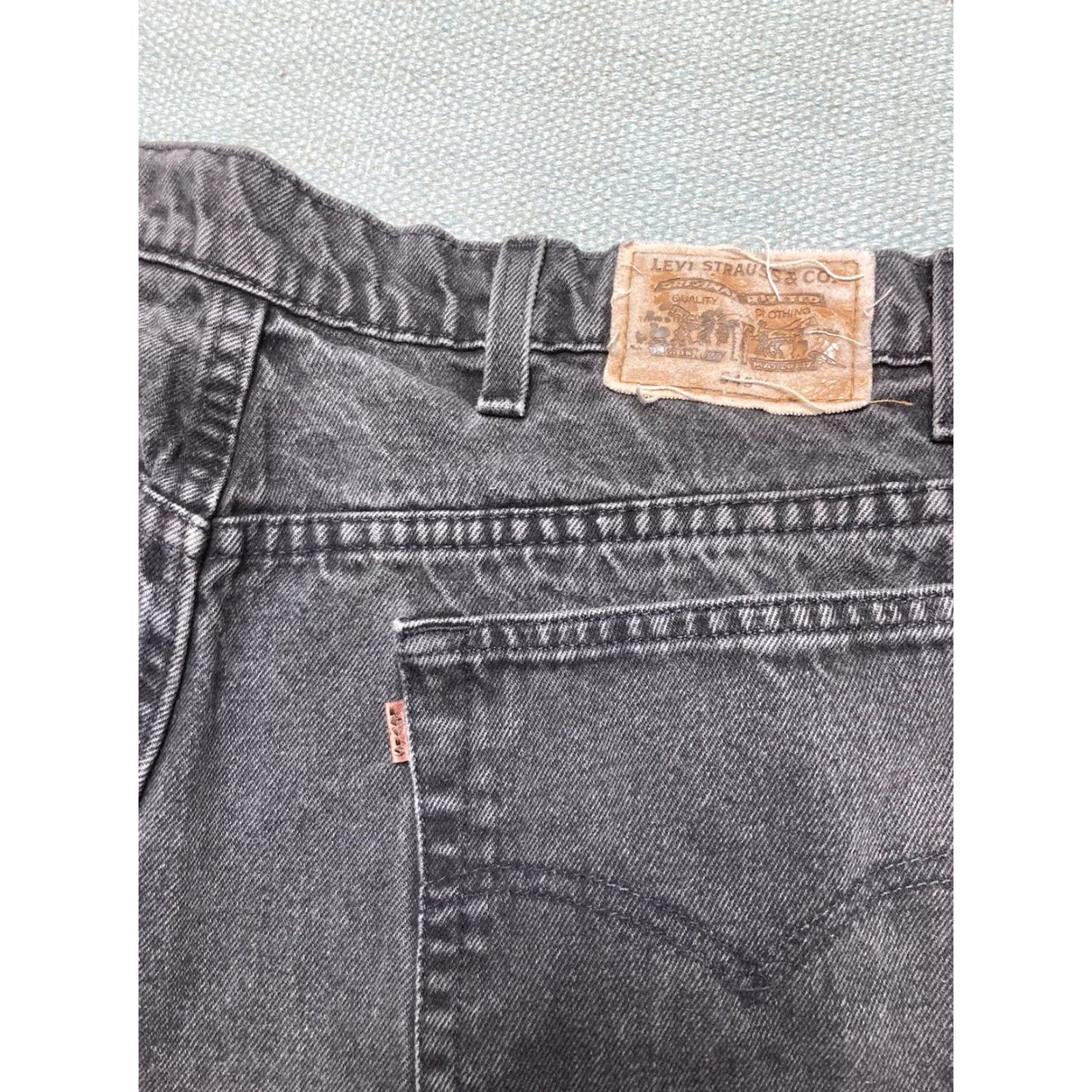 Levi's VINTAGE Levi’s 545 Jeans Wide-Leg Baggy Black 42x30 Mens Levis 545 Skater Brown Tab Size US 42 / EU 58 - 4 Thumbnail
