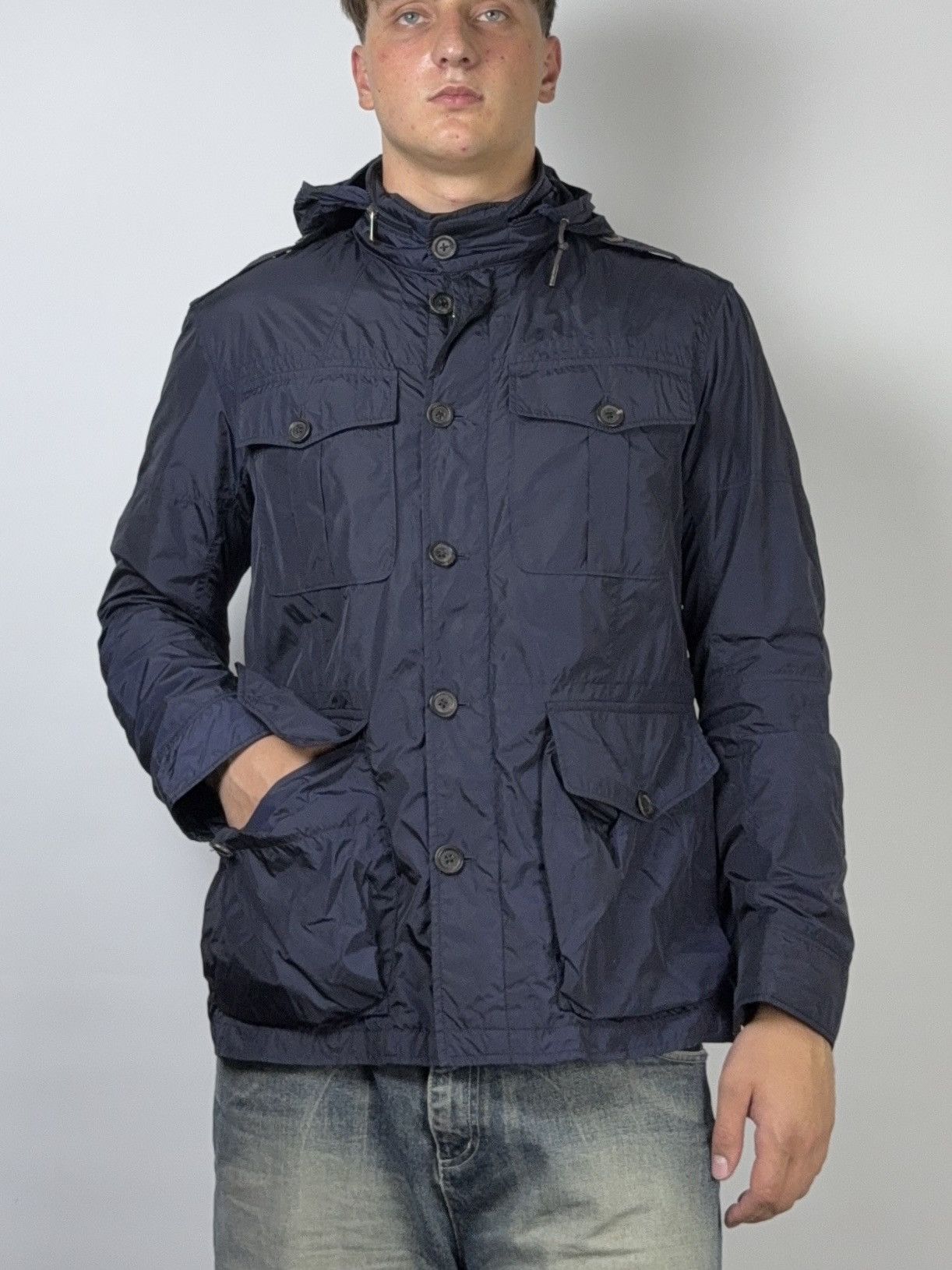Ralph Lauren Ralph Lauren Purple Label Iridescent Nylon Field Jacket Size US XL / EU 56 / 4 - 2 Thumbnail