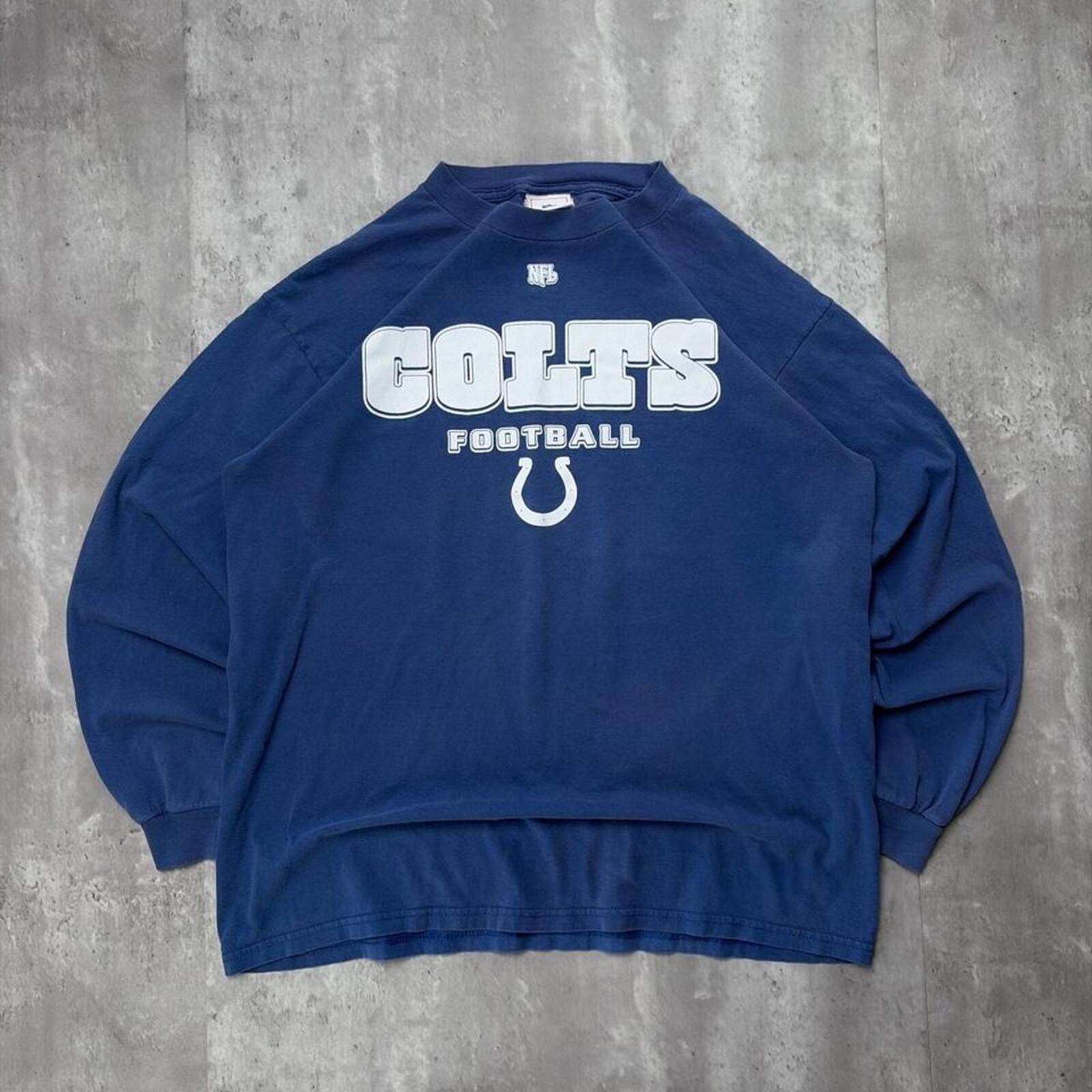 NFL Y2K Blue NFL Indianopolis Colts Football Long Sleeve Shirt Size US L / EU 52-54 / 3 - 1 Thumbnail