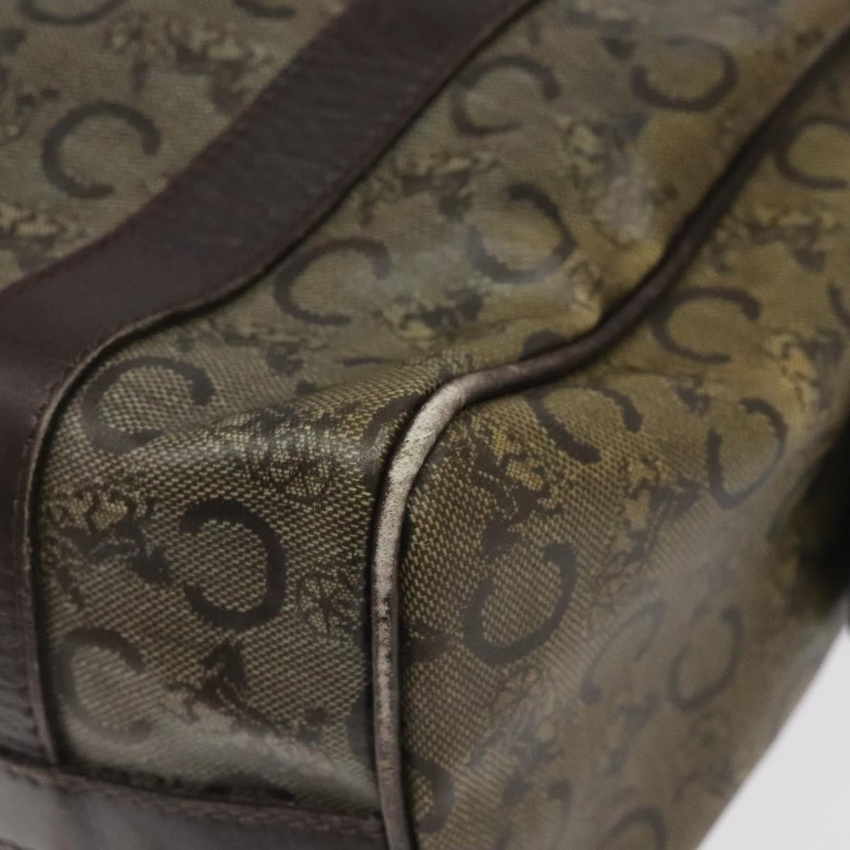 Celine CELINE C Sulky Hand Bag Pvc Dark Brown Gold Size ONE SIZE - 12 Thumbnail