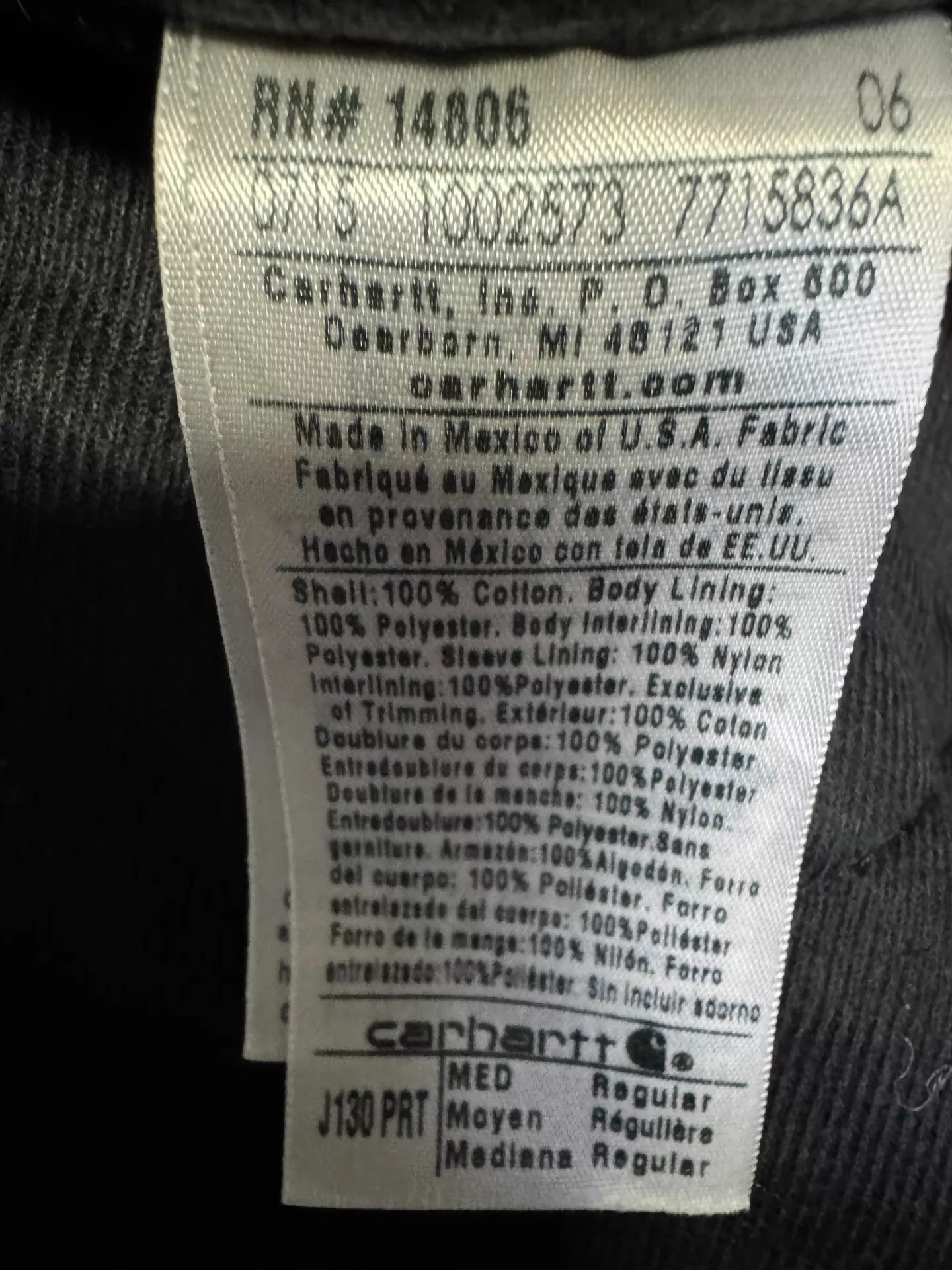 Carhartt Carhartt J130 Vintage Wine Red Hooded Work Jacket M Size US M / EU 48-50 / 2 - 9 Thumbnail