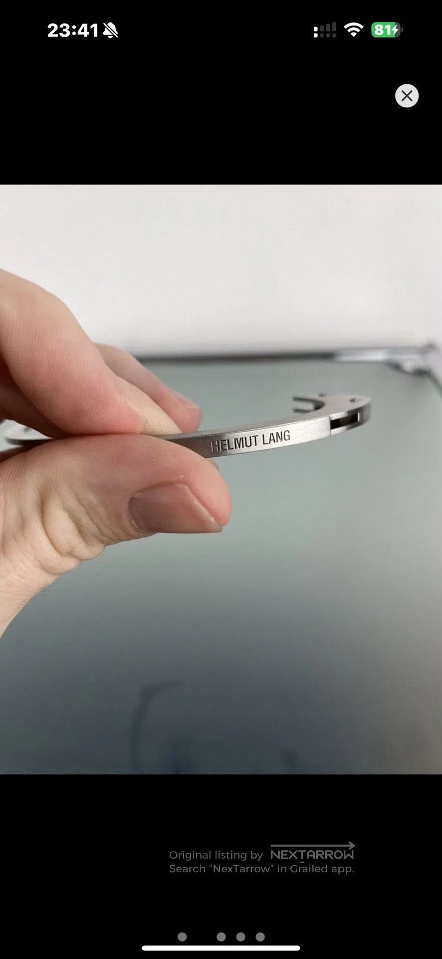 Helmut Lang Helmut Lang Handcuff Bracelet Reissue. Size ONE SIZE - 4 Thumbnail