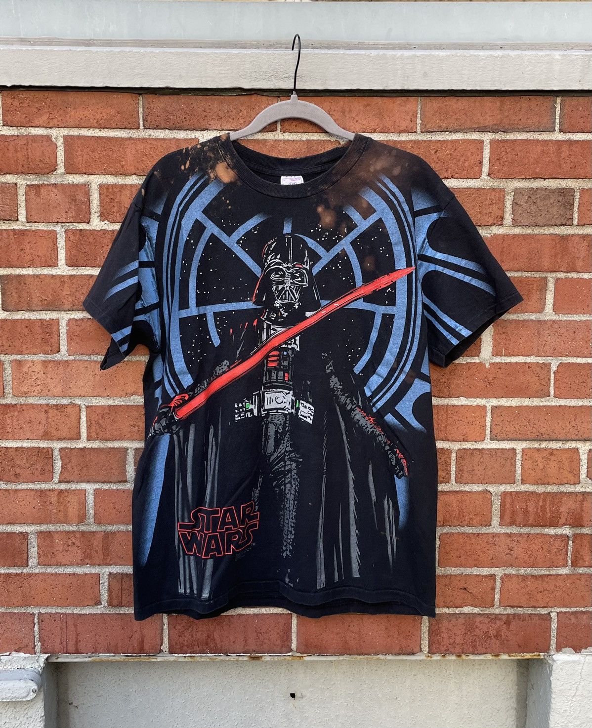 Delta Vintage 1995 Delta Star Wars Darth Vader Big Graphic T Shirt Size US L / EU 52-54 / 3 - 1 Thumbnail