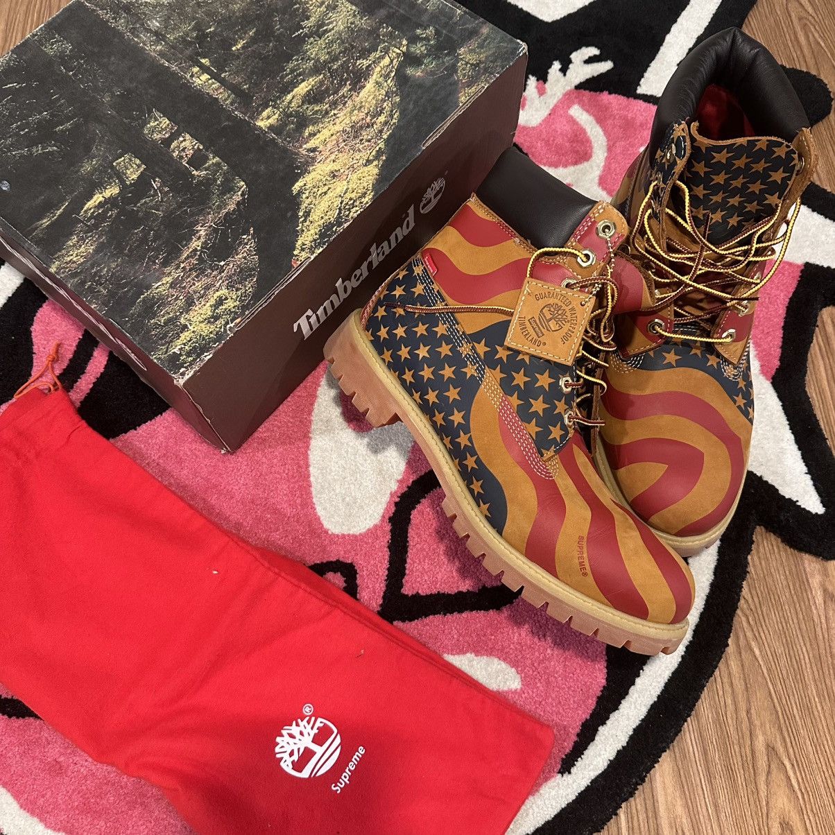 Supreme × Timberland Supreme x Timberland 6-Inch Boots “Stars and