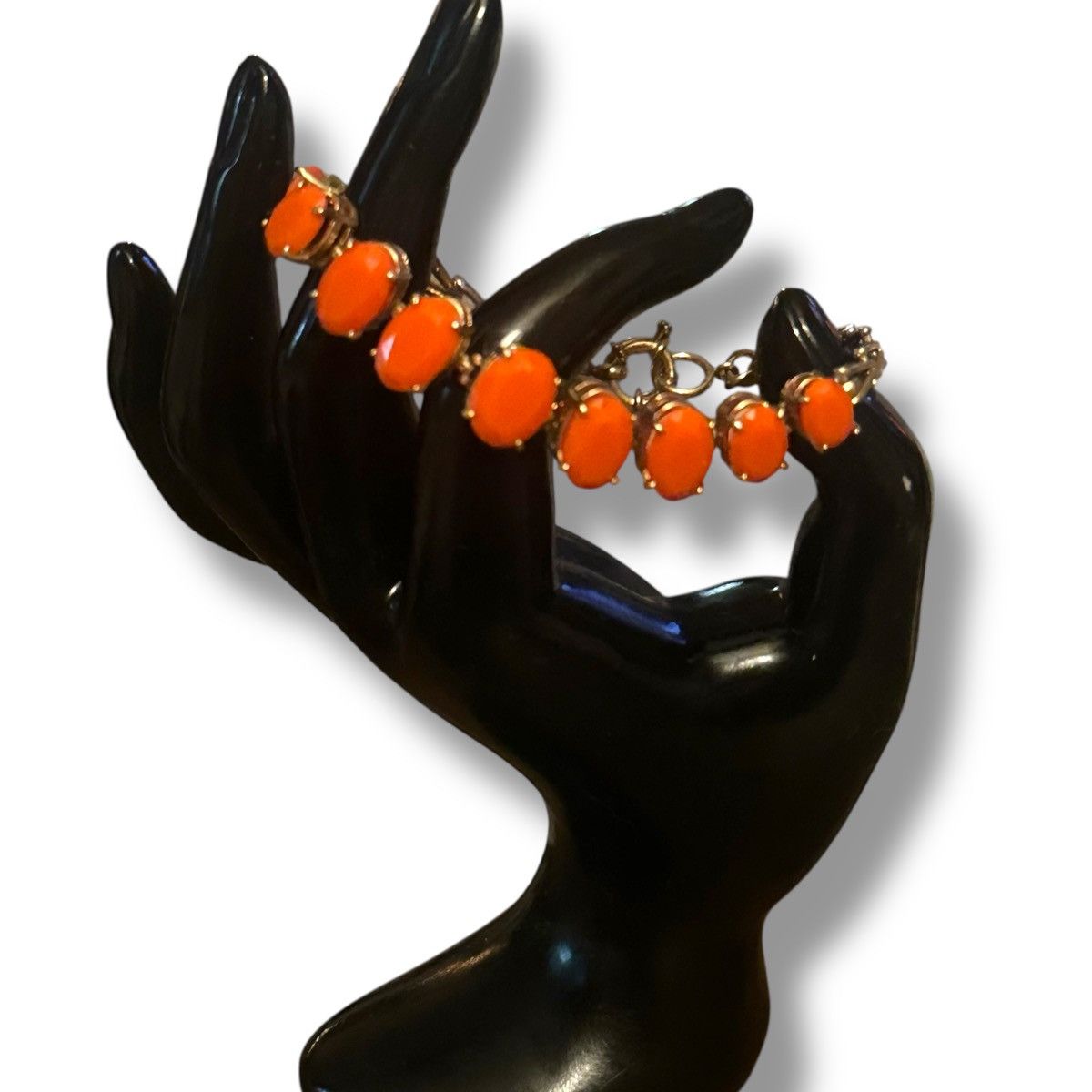 J.Crew J.Crew gold tone orange stone link bracelet Size ONE SIZE - 2 Thumbnail