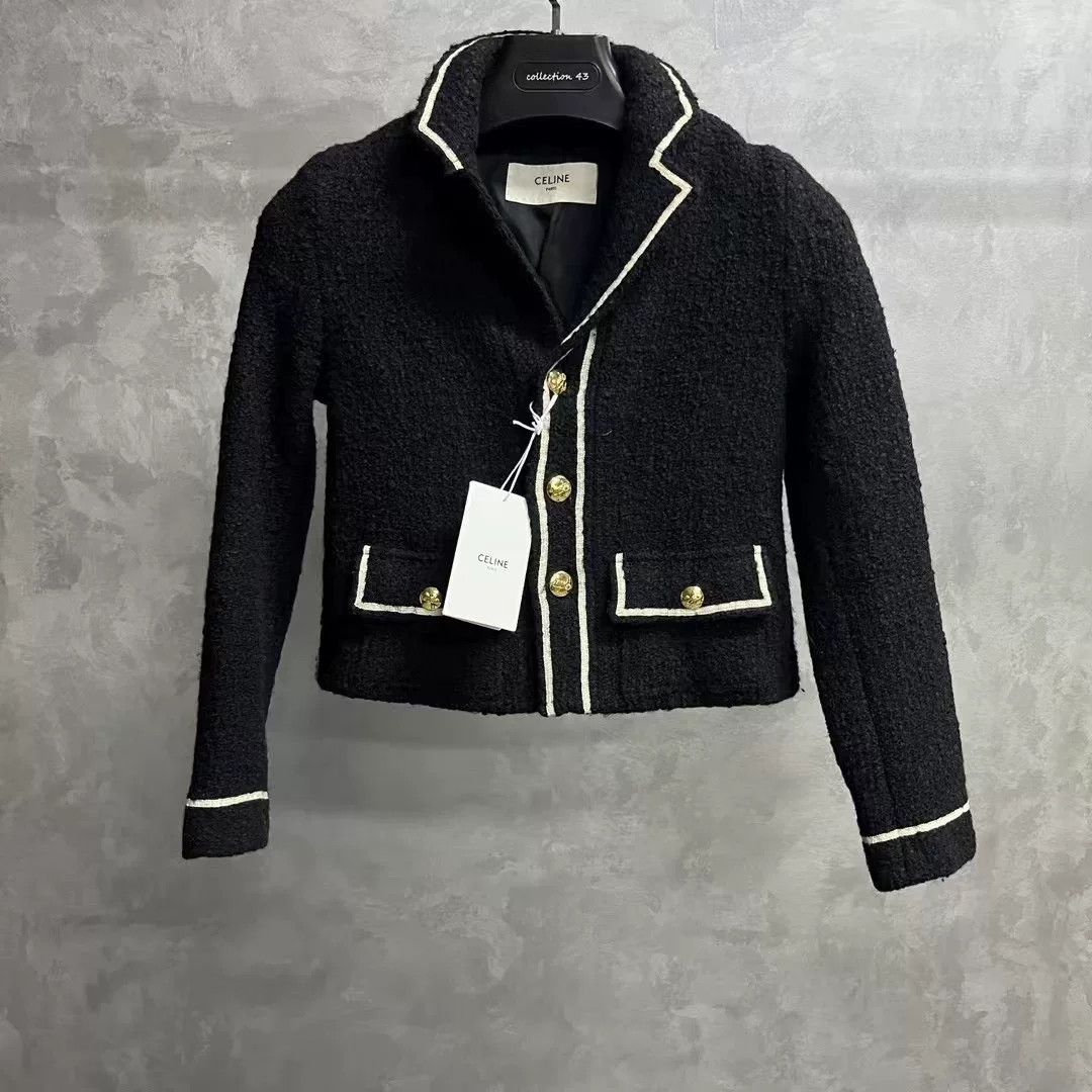 Celine Celine Cropped Black Jacket XS Women Size XS / US 0-2 / IT 36-38 - 1 Thumbnail