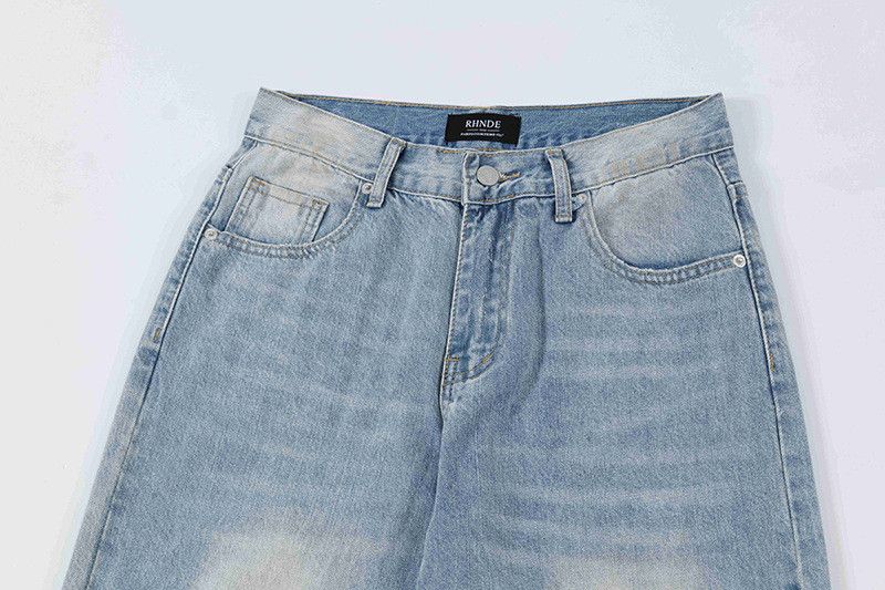 Vintage Men's Cleanfit Washed Ripped Flared Jeans Size US 32 / EU 48 - 3 Thumbnail