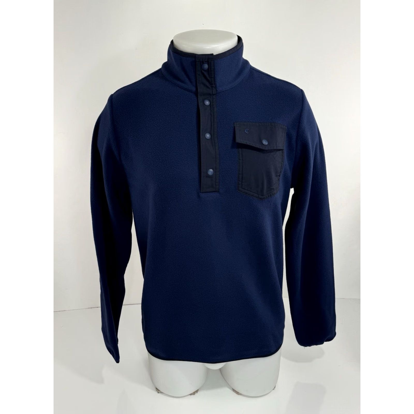 Logo 7 CRIQUET Jacket - M fleece Pullover Embroidered Logo Blue - NEW w/o TAG, Snap Closure, Cobble/ CQ46, Mens, Shirt? Size US M / EU 48-50 / 2 - 2 Thumbnail