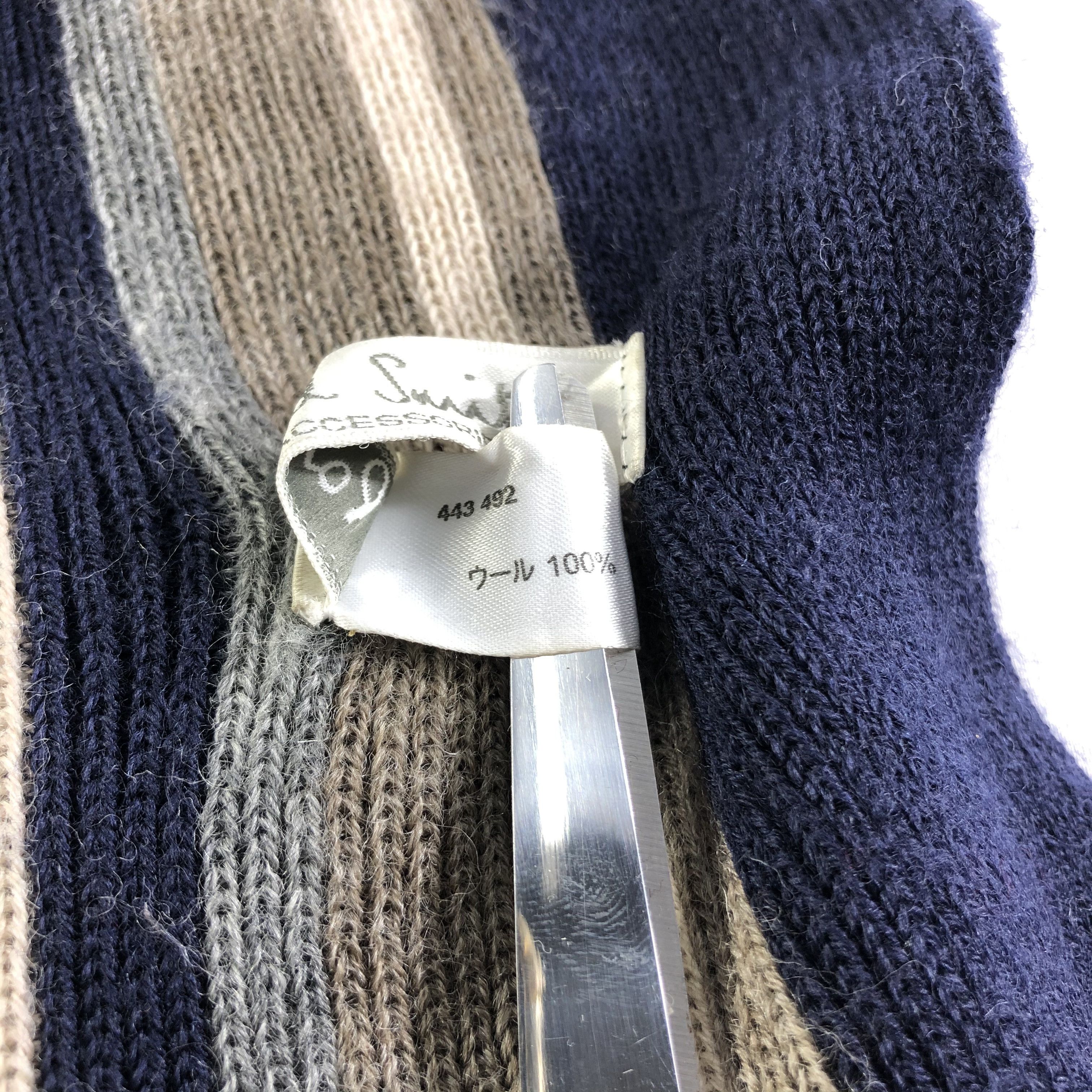 Paul Smith Paul Smith Striped Wool Scarf Muffler Neckwear V2382 Size ONE SIZE - 6 Thumbnail