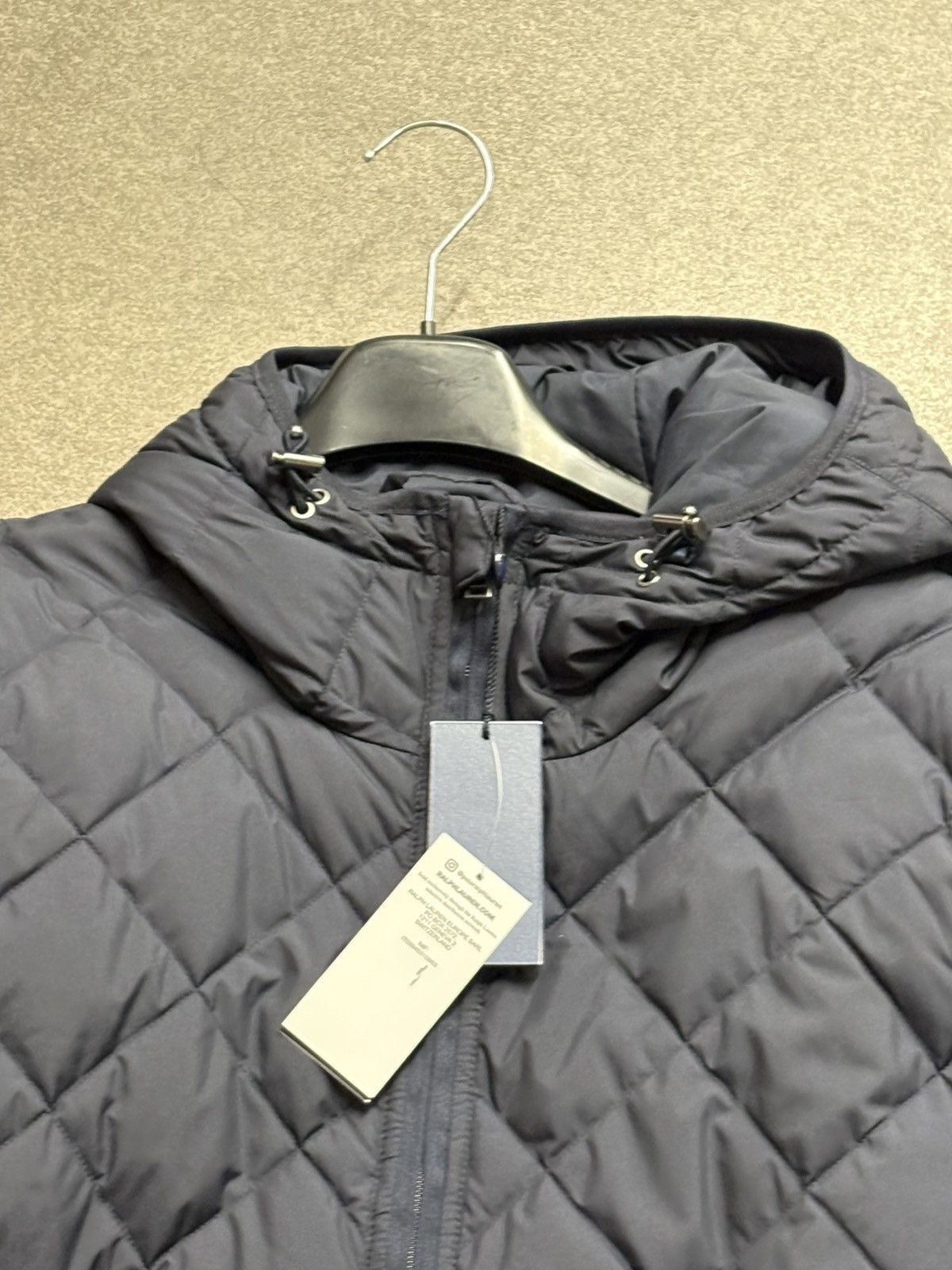 Polo Ralph Lauren Navy Quilted Hooded Jacket Ralph Lauren Men’s Size M – New Size US M / EU 48-50 / 2 - 4 Thumbnail