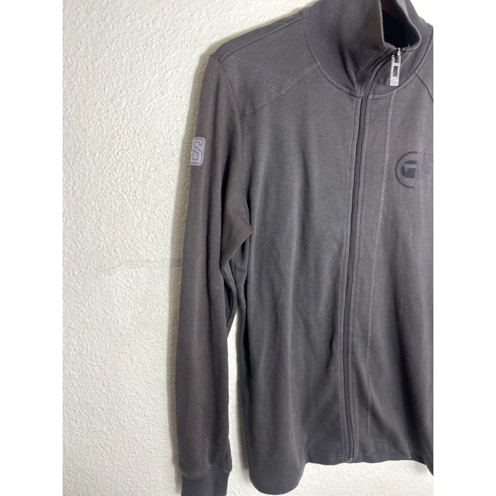 Vintage G Star Raw Mens XL Sweatshirt Full Zip Long Sleeve 100% Cotton Gray Stars Size US XL / EU 56 / 4 - 2 Thumbnail