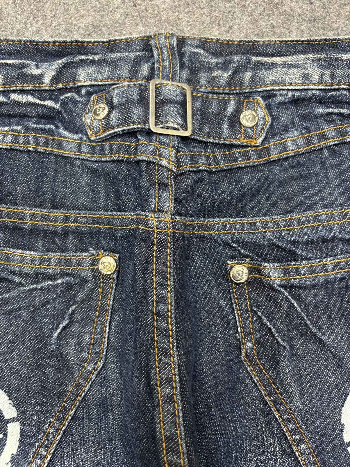 Japanese Brand 💥Insane💥MOVVE GEAR Seditionaries Stone Wash Denim F691 Size US 34 / EU 50 - 17 Thumbnail