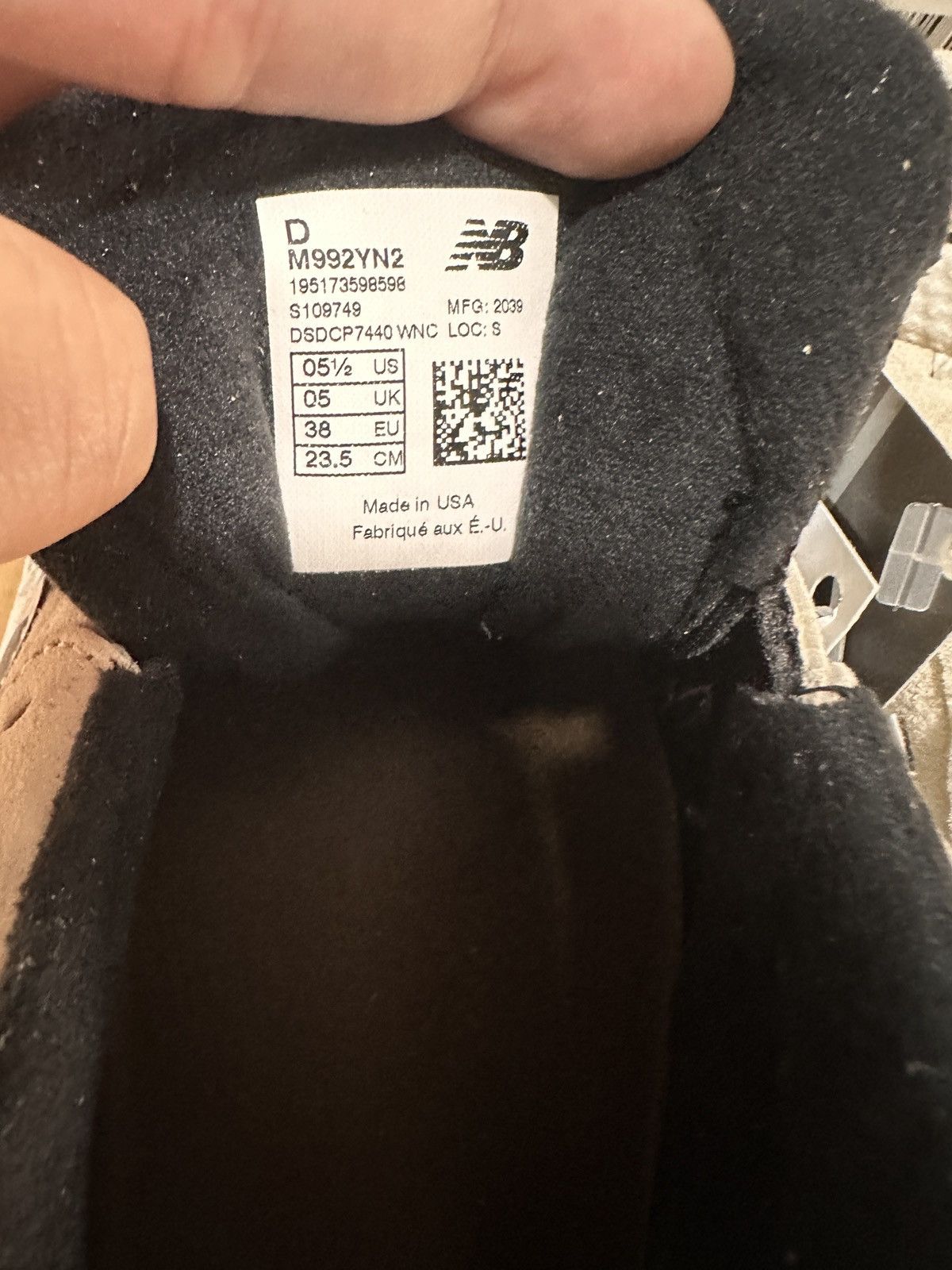 New Balance New Balance x Studio FY7 992 us5.5 Size US 5.5 / EU 38 - 5 Thumbnail