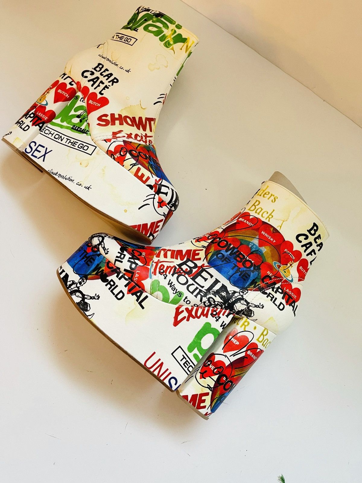 Vivienne Westwood Vivienne Westwood TOWERING HEELS meaningless PRINT IT 37 Size US 7 / IT 37 - 1 Thumbnail