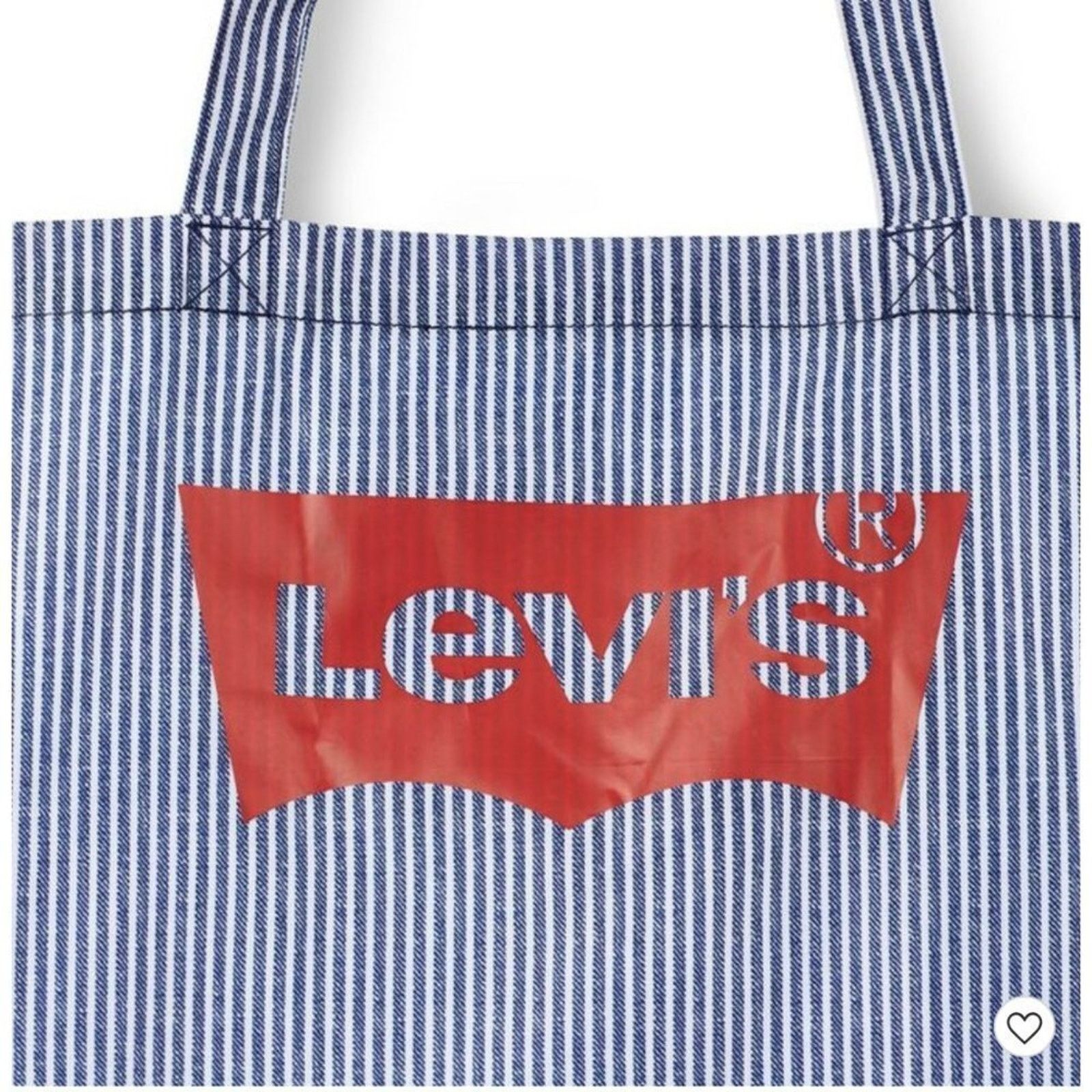 Levi's Levi's x Target Collab Reusable Striped Red Logo Tote Purse Size ONE SIZE - 2 Thumbnail