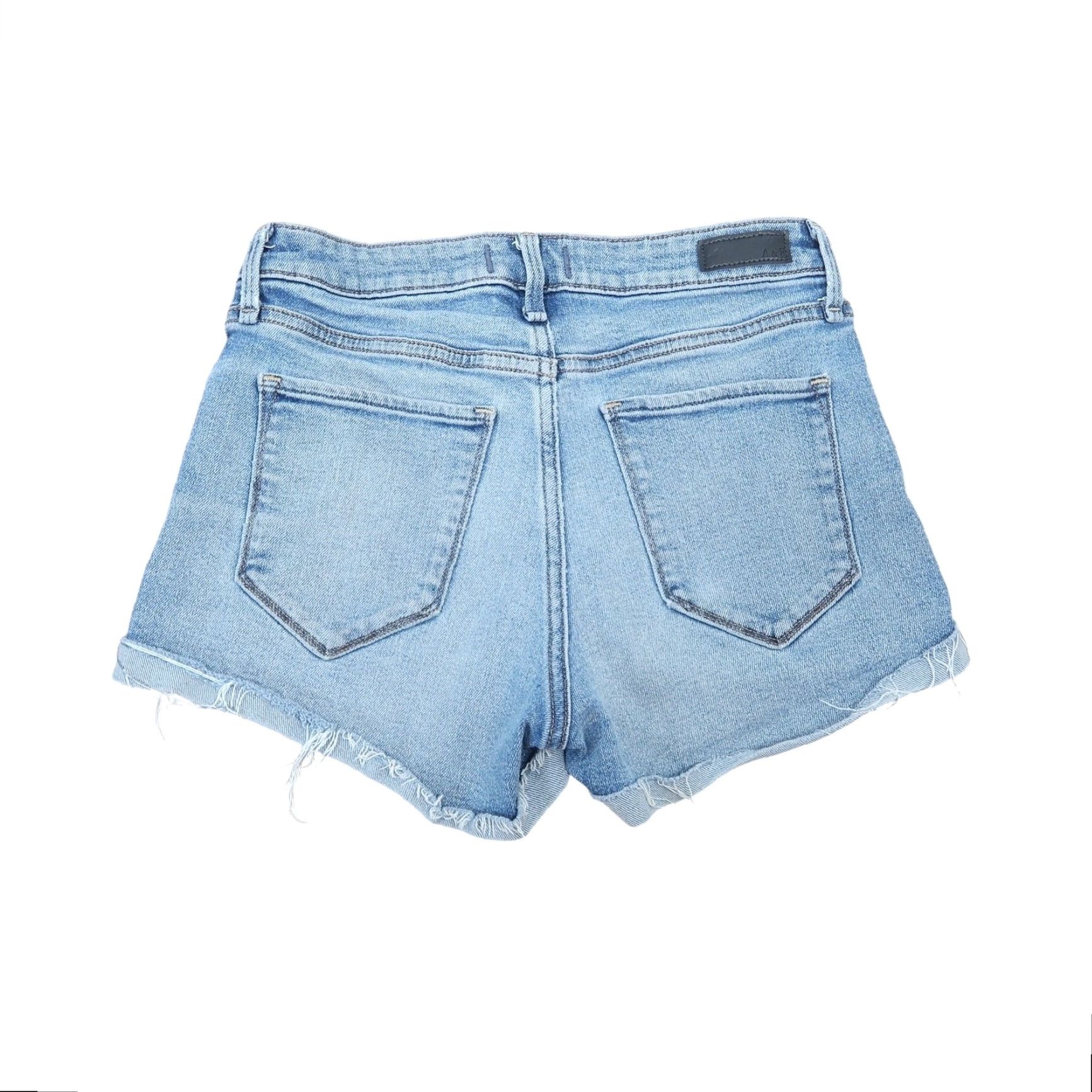 Abercrombie & Fitch VINTAGE Abercrombie & Fitch Harper Low Rise Shorts Light Wash Blue Denim 2 Women Shorts Regular Size 2 Blue Female Cut-Off 90s? Size 26" / US 2 / IT 38 - 2 Thumbnail
