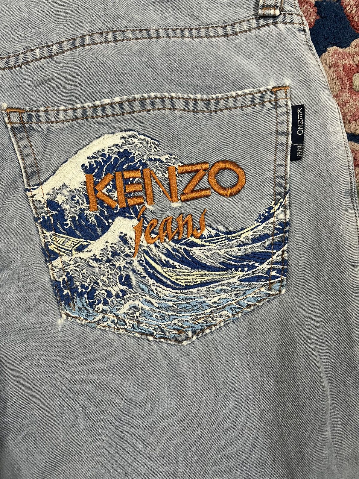 Kenzo Vintage Kenzo Scovill Baggy Distressed Denim Size US 33 - 10 Thumbnail