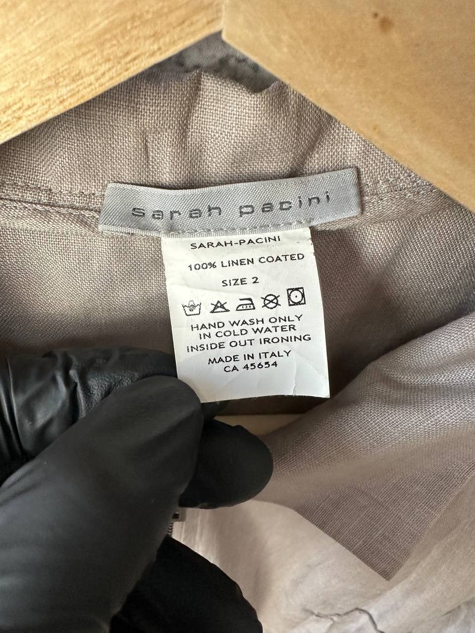 Sarah Pacini SARAH PACINI Linen Full Zip Lagenlook Jacket Blazer Coat Size M / US 6-8 / IT 42-44 - 10 Thumbnail