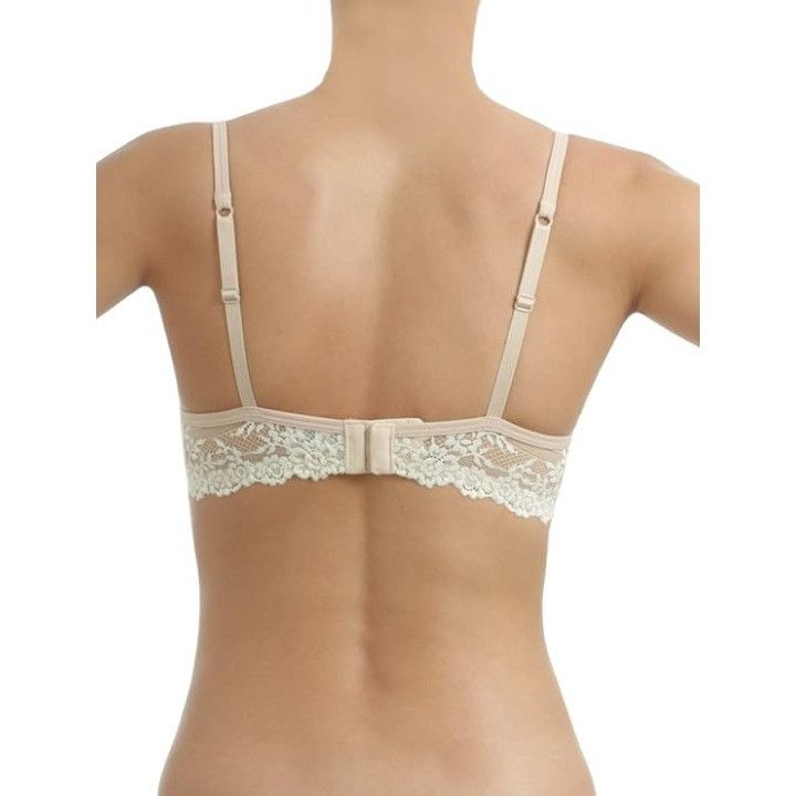 Other Wacoal Petite Embrace Lace Push-Up Bra Nude/Ivory Sz 32C/34B Size ONE SIZE - 6 Thumbnail