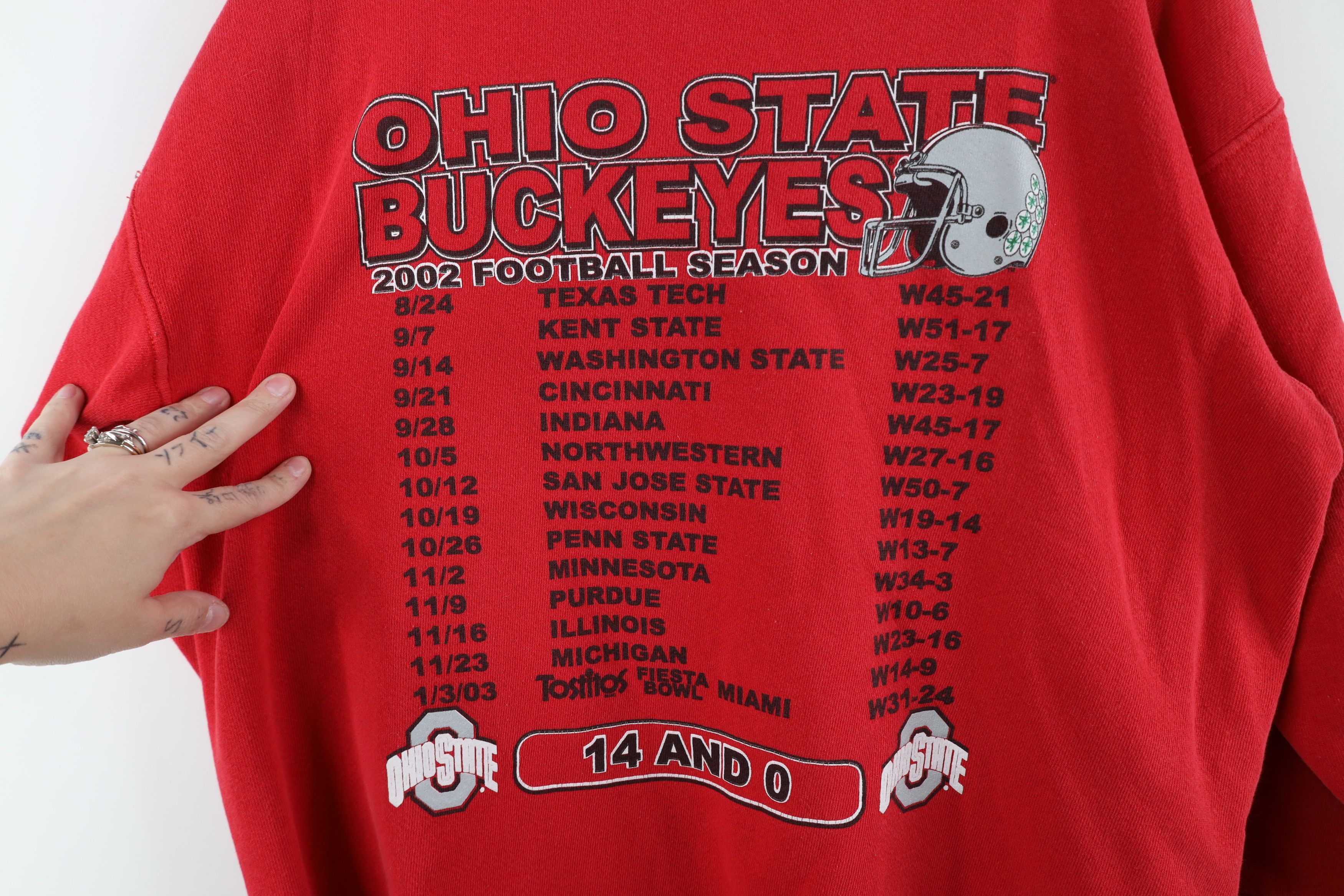 Vintage Vintage Champs Ohio State University Football Sweatshirt Red Size M / US 6-8 / IT 42-44 - 13 Thumbnail