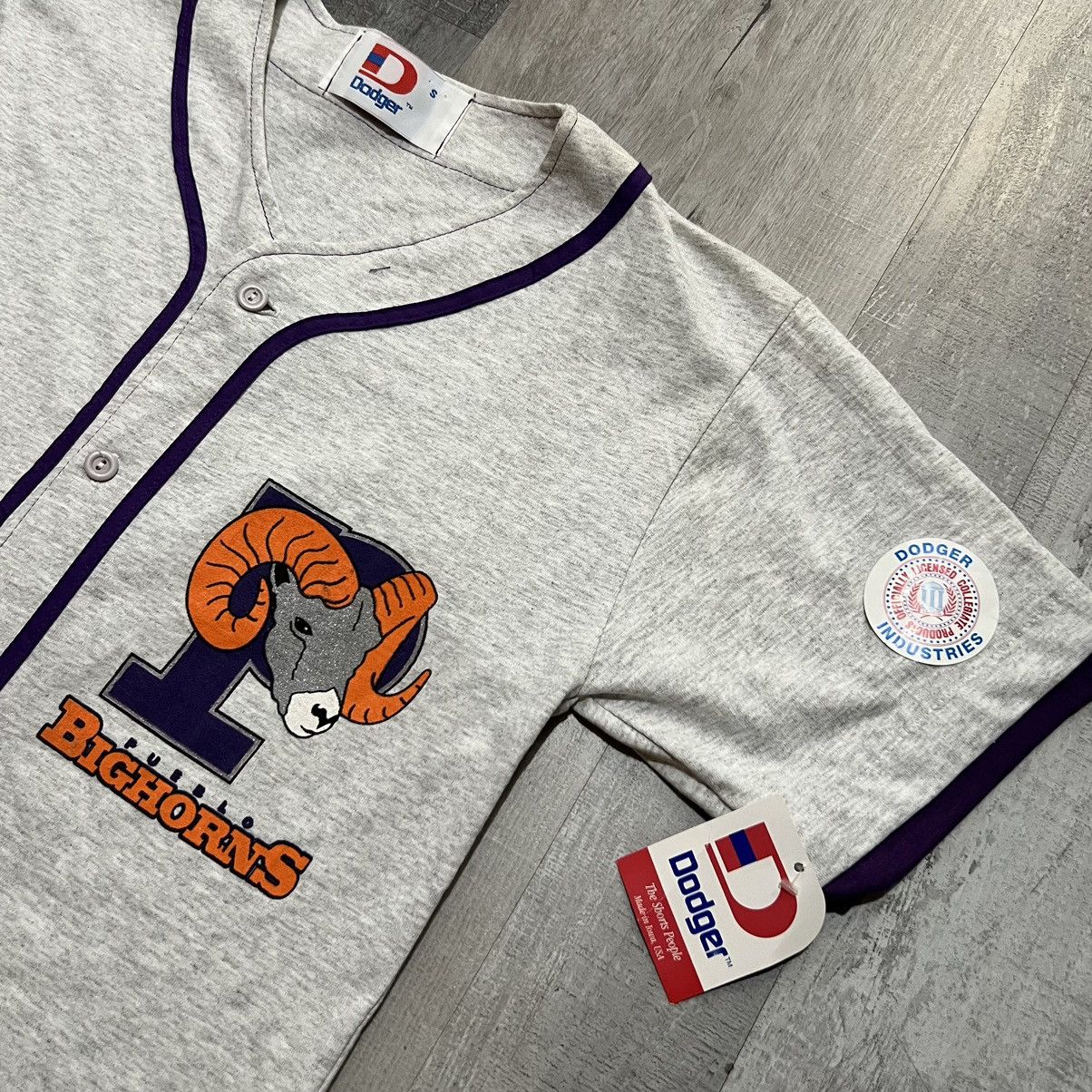 Vintage VTG Dodger Pueblo Bighorns Grey MILB Baseball Jersey NWT Size US S / EU 44-46 / 1 - 2 Thumbnail