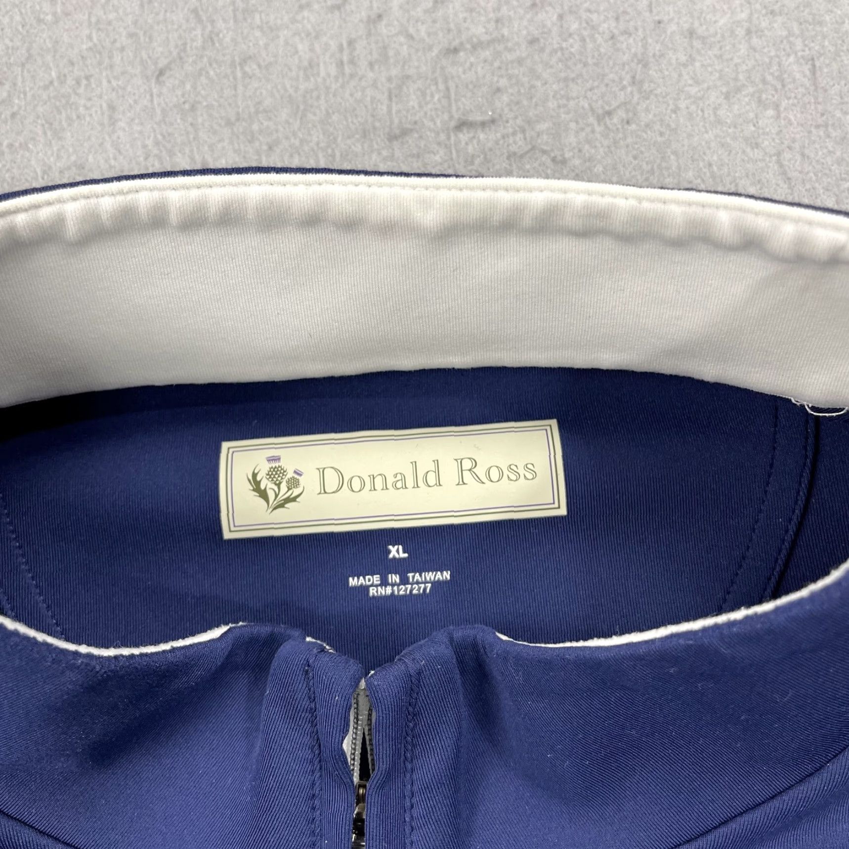 Vintage VINTAGE Nike Shirt Mens XL Blue Donald Ross 1/4 Zip Pullover Size US XL / EU 56 / 4 - 4 Thumbnail