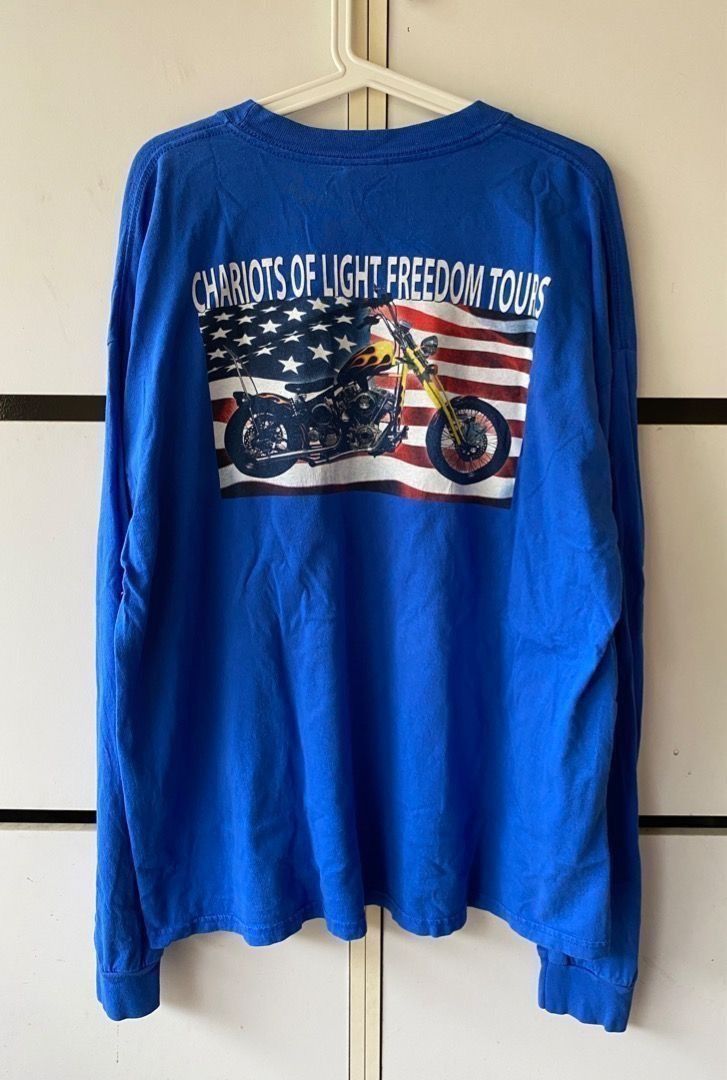 Gildan CHARIOT OF LIGHT FREEDOM TOUR LS T SHIRT Size US XXL / EU 58 / 5 - 1 Thumbnail