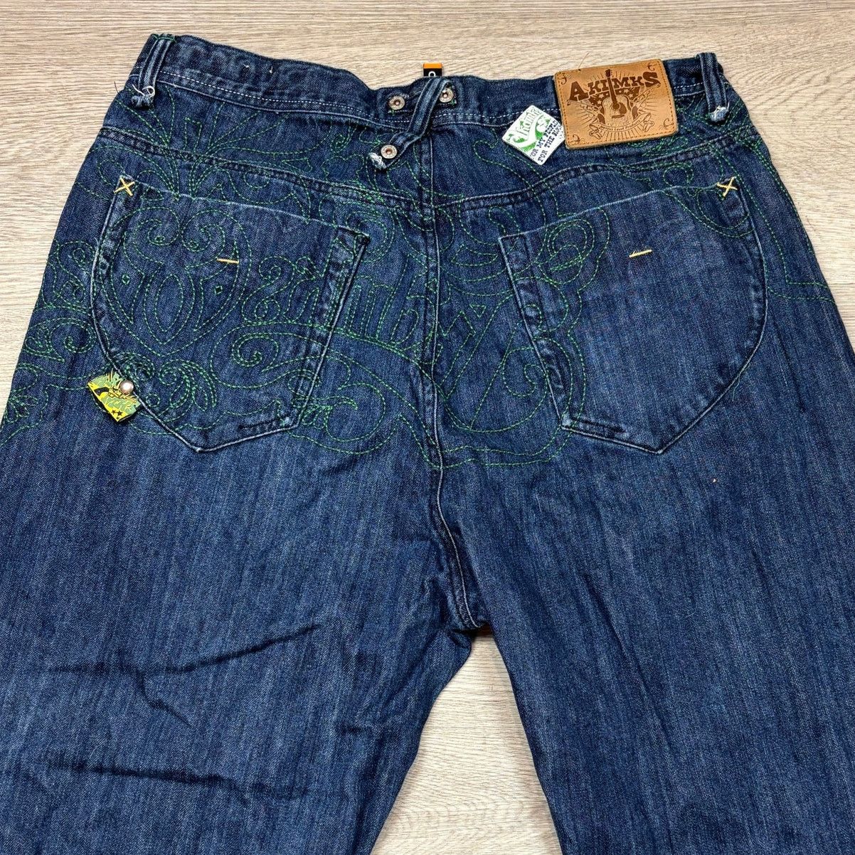 Akademiks Akademiks Baggy Embroidered Jeans Men's 38x31 Skate Y2k Size US 38 / EU 54 - 5 Thumbnail