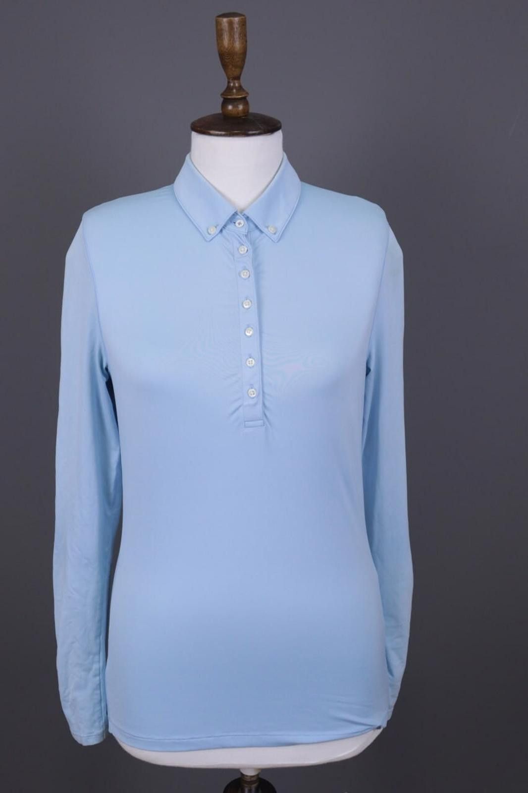 KJUS KJUS UPF 50+ Blue Long Sleeve Polo Shirt Size S Size S / US 4 / IT 40 - 1 Thumbnail