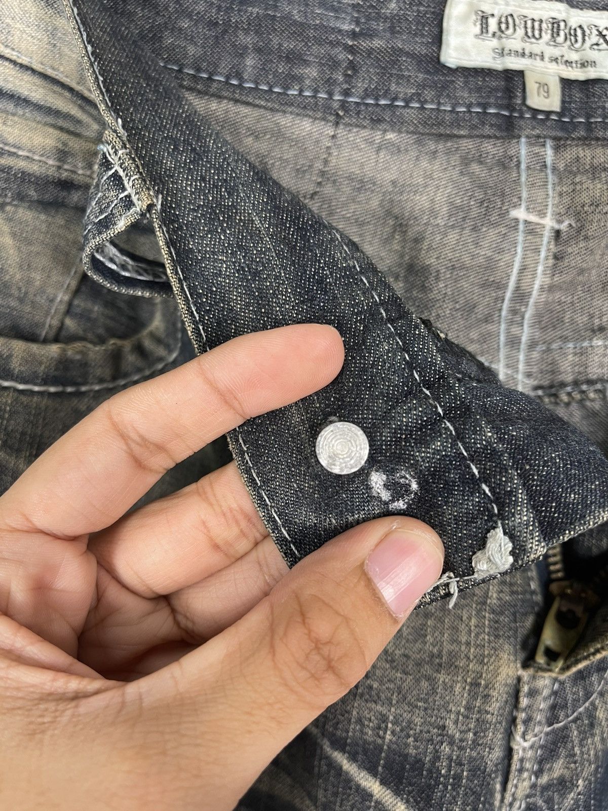 Japanese Brand × Tornado Mart JAPANASE LOWBOX DISTRESSED FLARE JEANS Size US 32 / EU 48 - 11 Thumbnail