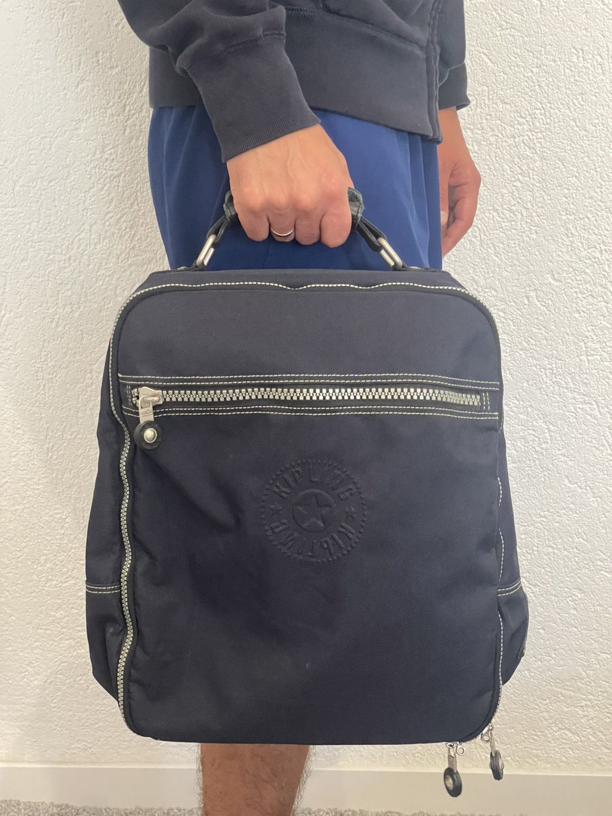 Japanese Brand Kipling Vintage City Y2k multifunctional Backpack Handbag Size ONE SIZE - 2 Thumbnail