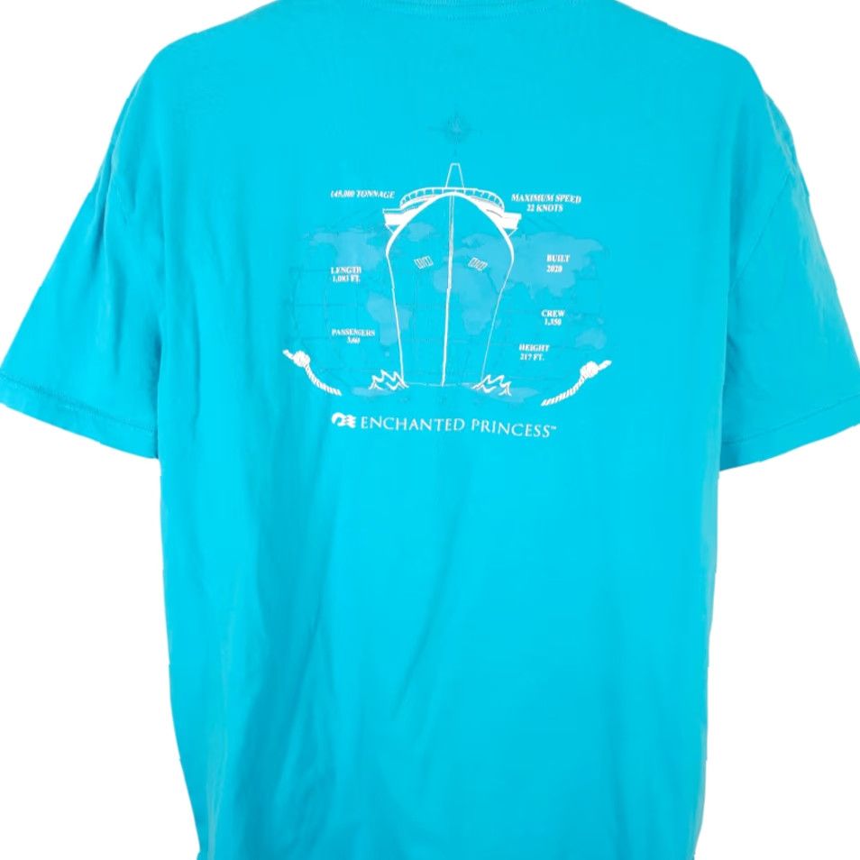 Prince Princess T Shirt Mens Large Blue Cruise Ship RELAXED Fit Graphic Tee Travel Souvenir 2010-2019 Vintage No Size US L / EU 52-54 / 3 - 4 Thumbnail