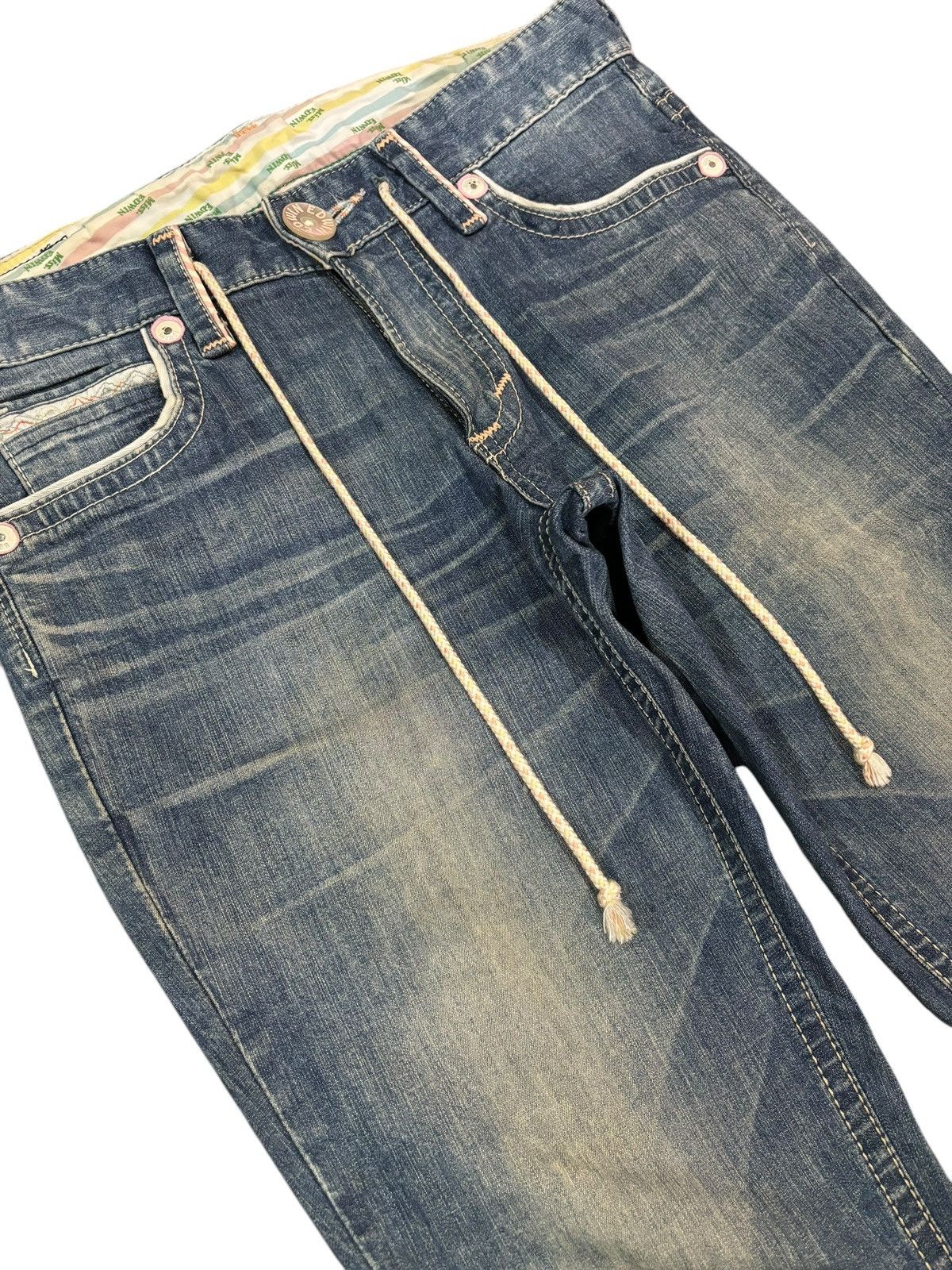 Edwin × Japanese Brand Vintage Y2k Edwin EMX 820 Faded Straight Cut Jeans Size US 32 / EU 48 - 4 Thumbnail
